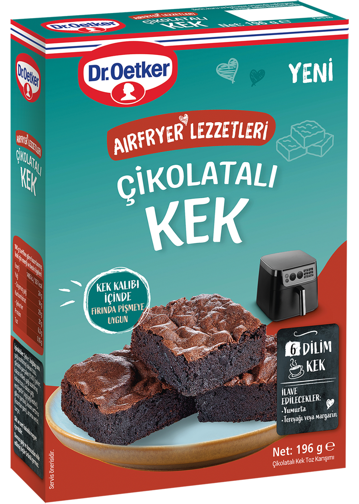 Dr.Oetker Airfryer Çikolatalı Kek 196 G - Görsel 3