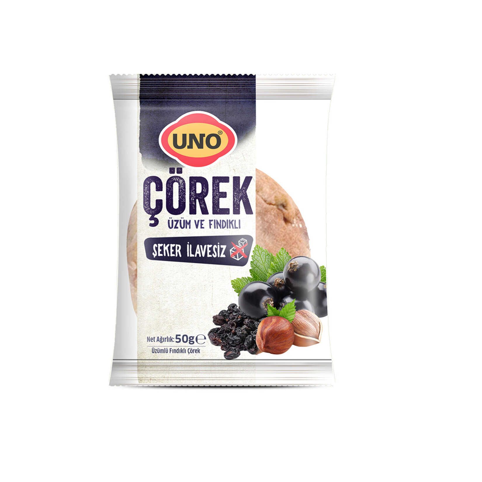 Uno Üzümlü Fındıklı Çörek 50 G