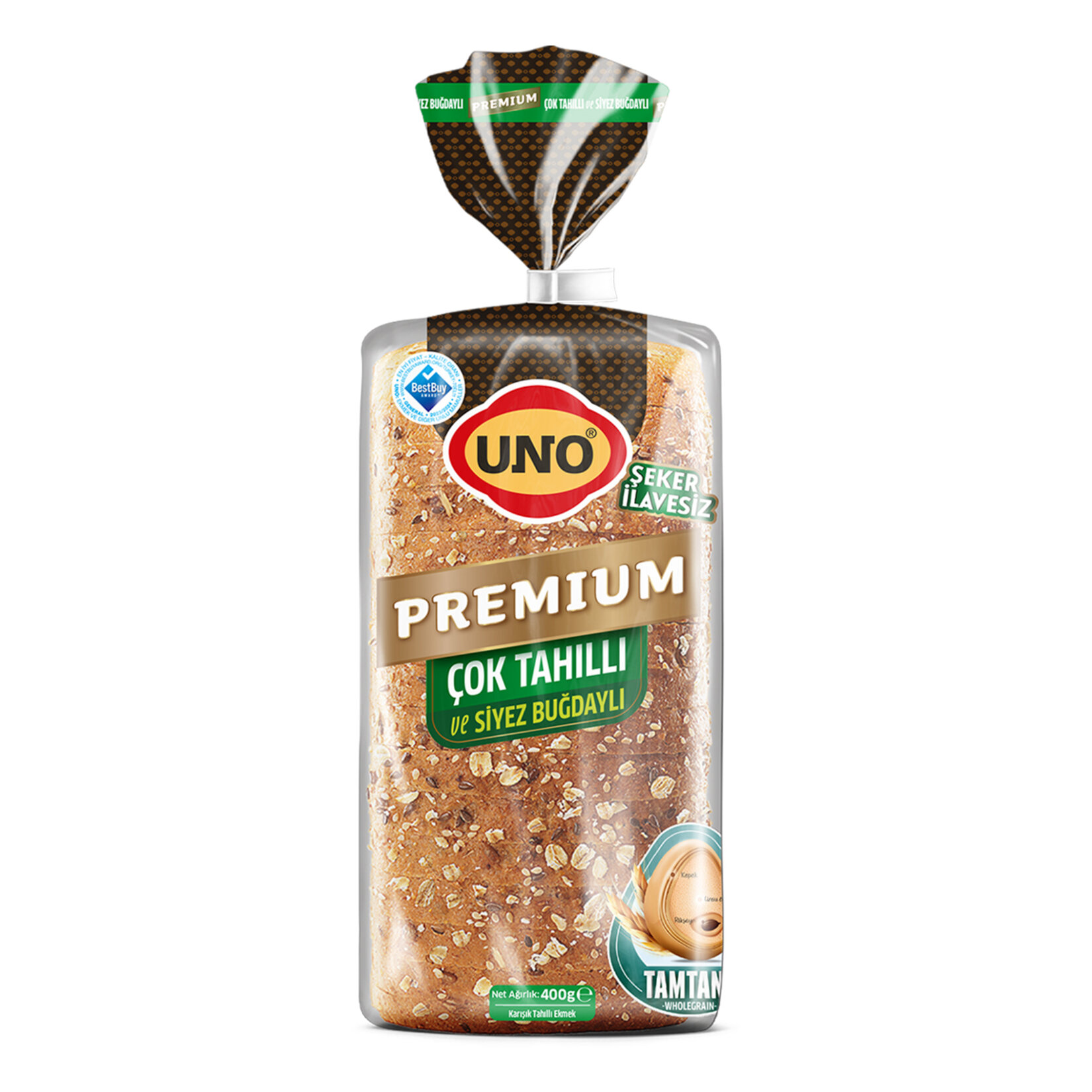 Uno Premium Çok Tahıllı ve Siyez Buğdaylı 400 G - Görsel 1