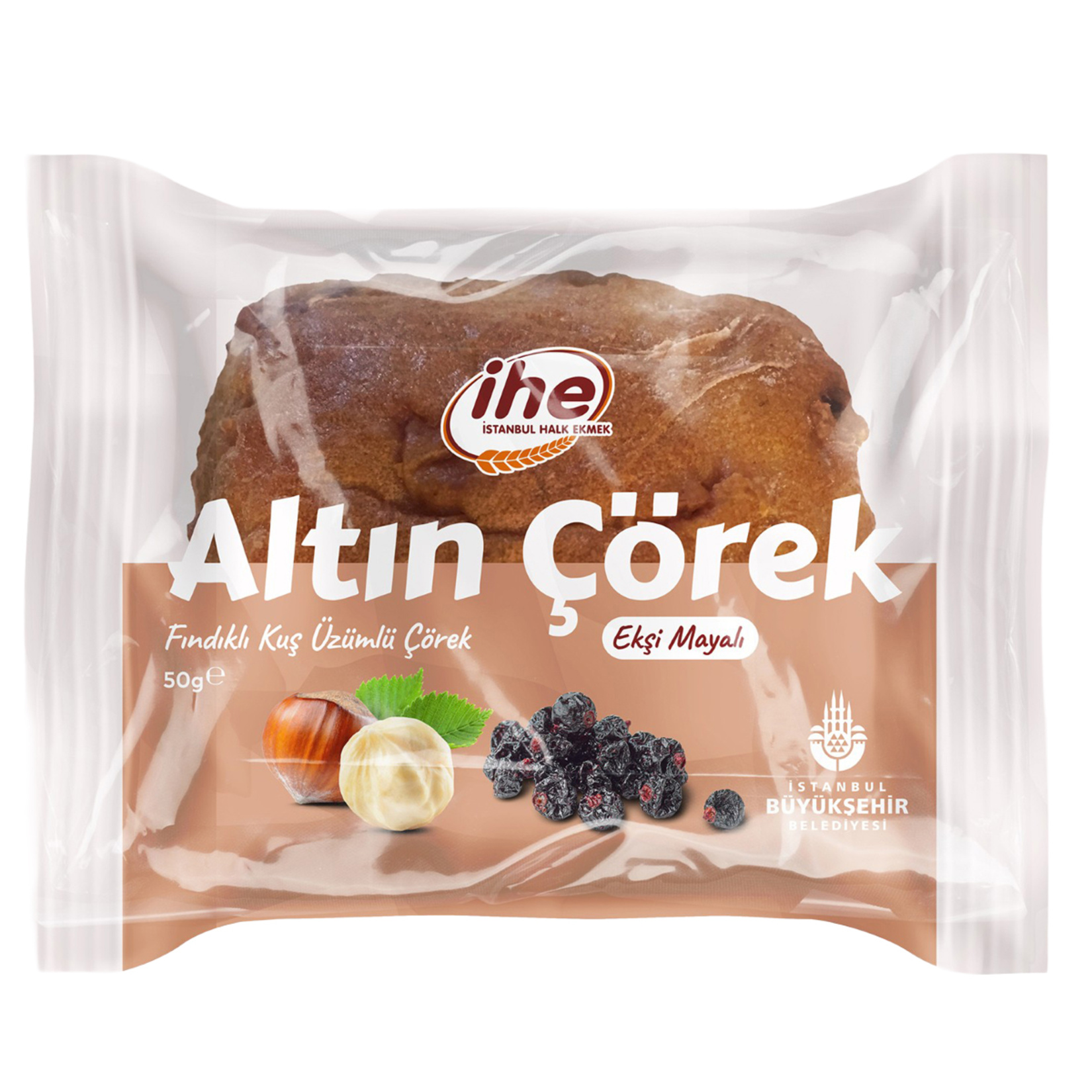 İhe Altınçörek Fındıklı ve Üzümlü Ekmek 60 G