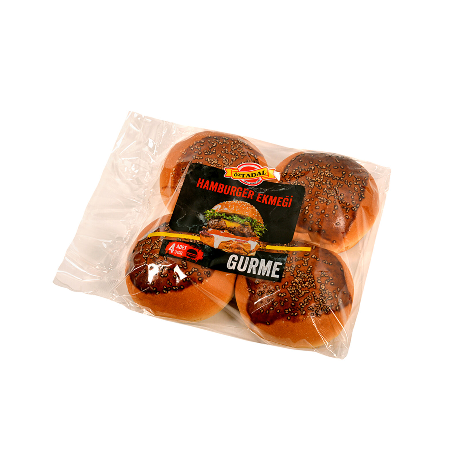 Öztadal Gurme Hamburger Ekmeği 4'lü 340G