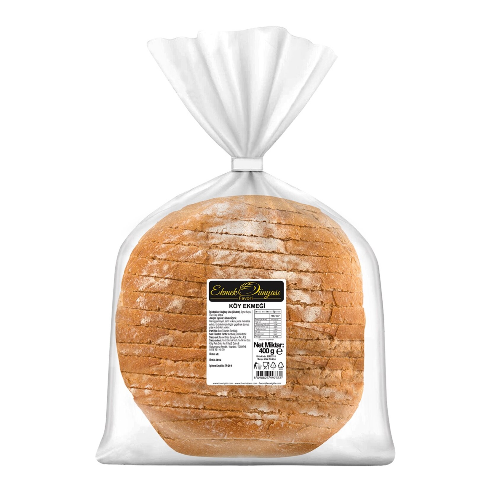Ekmek Dünyası Favori Köy Ekmeği 400 G