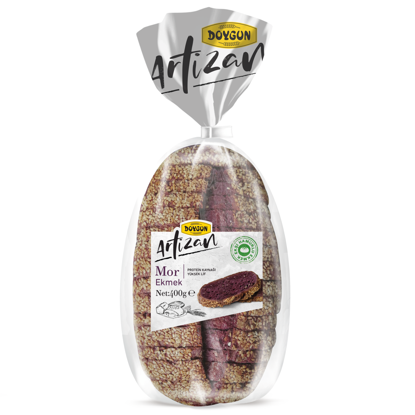 Doygun Artizan Mor Ekmek 400 G