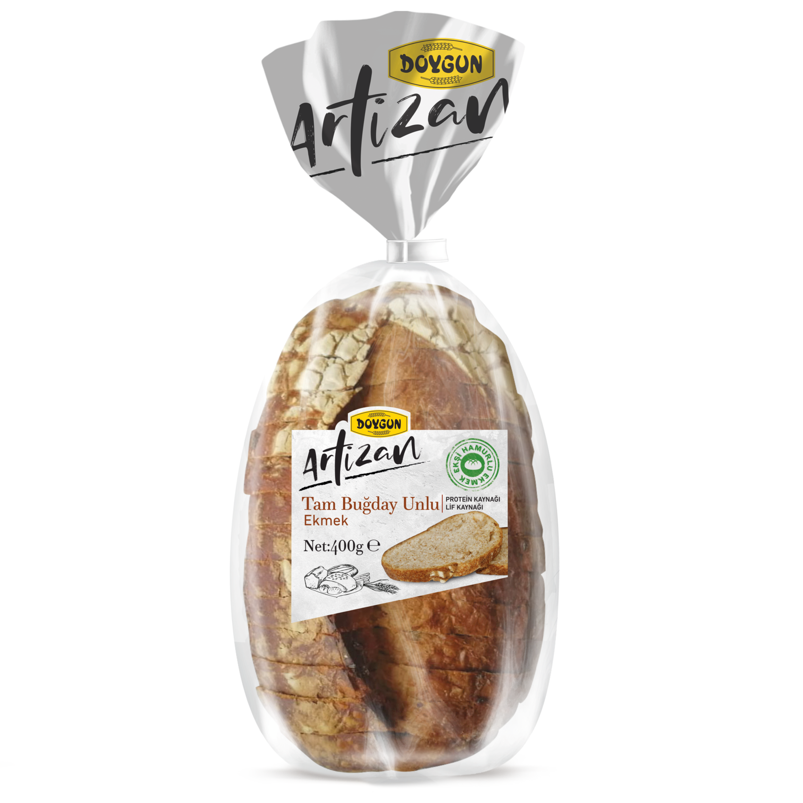 Doygun Artizan Tam Buğday Unlu Ekmek 400 G