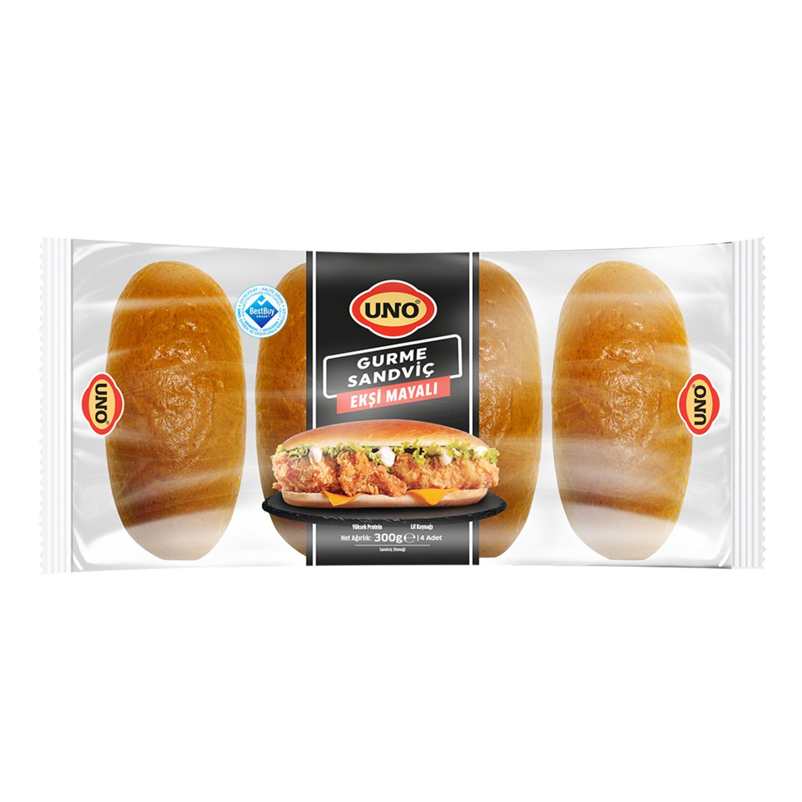 Uno Gurme Sandviç Ekmeği 4'lü 300 G - Görsel 2