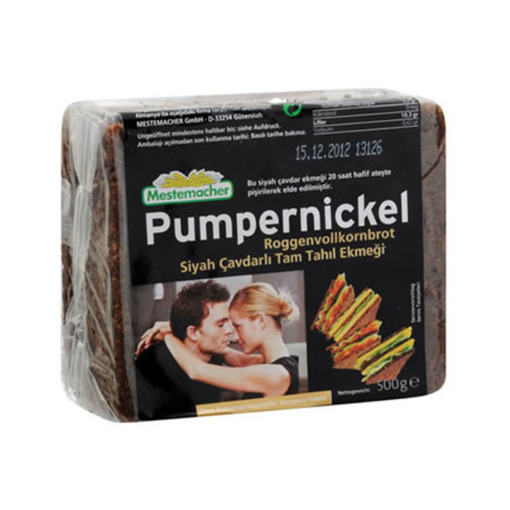 MesteMacher Siyah Çavdarlı Tam Tahıl Ekmeği 500 G