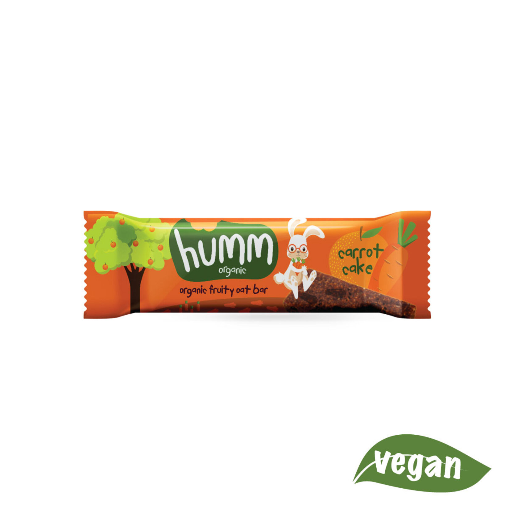 Humm Organic Portakallı Havuçlu Vegan Yulaf Bar 27 G - Görsel 2