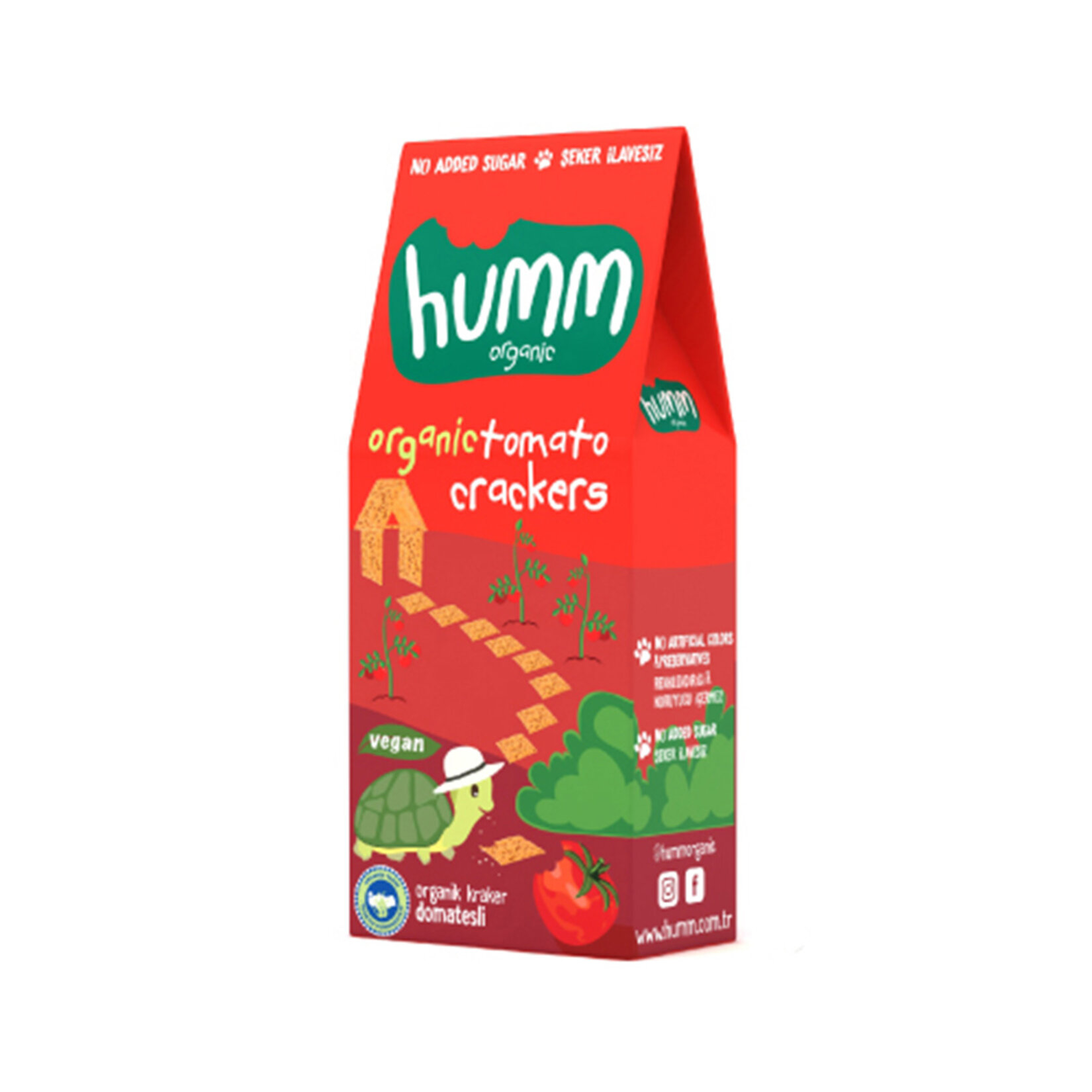Humm Organic Domatesli Vegan Kraker 60 G - Görsel 1