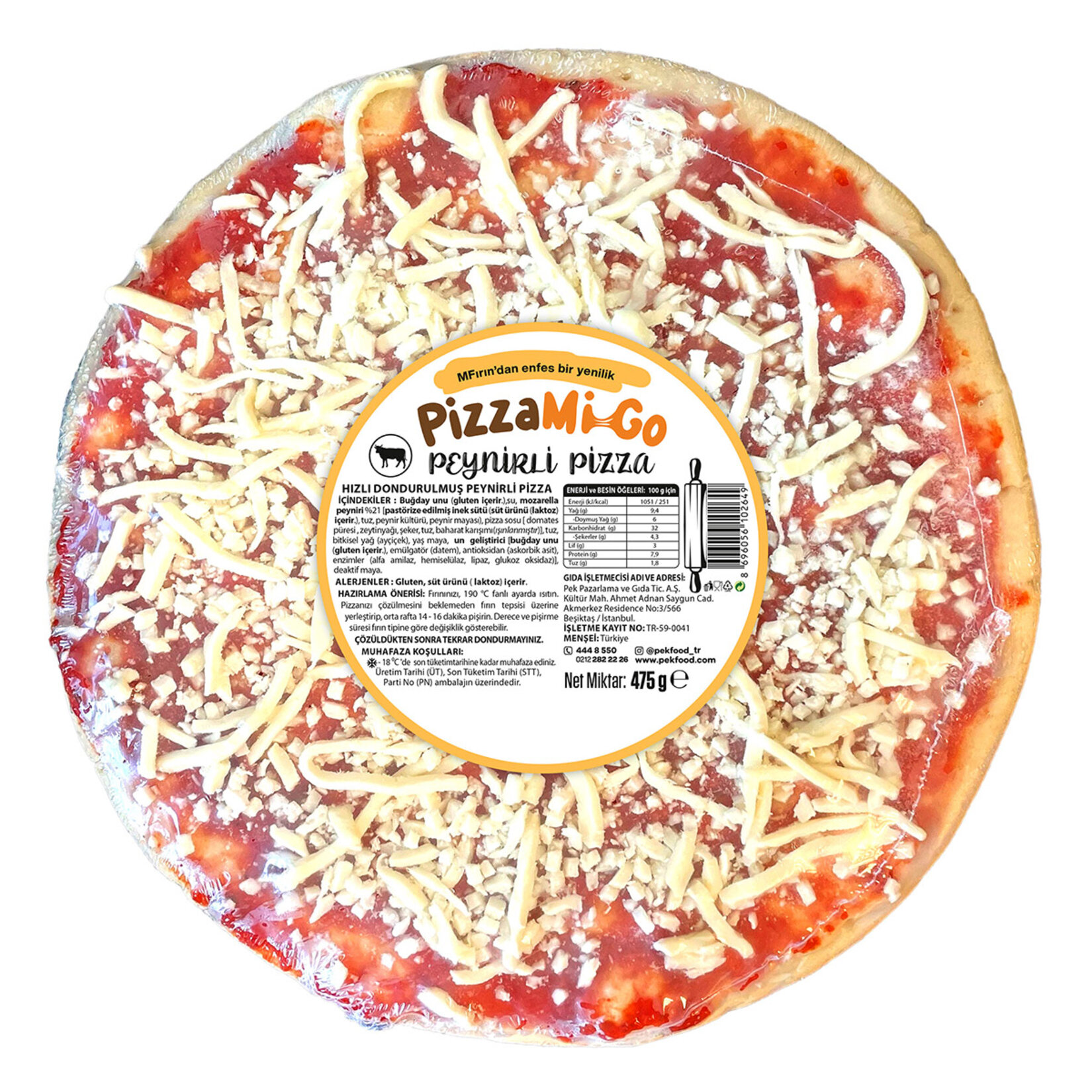 Pizza Mi-go Peynirli Pizza 475 G