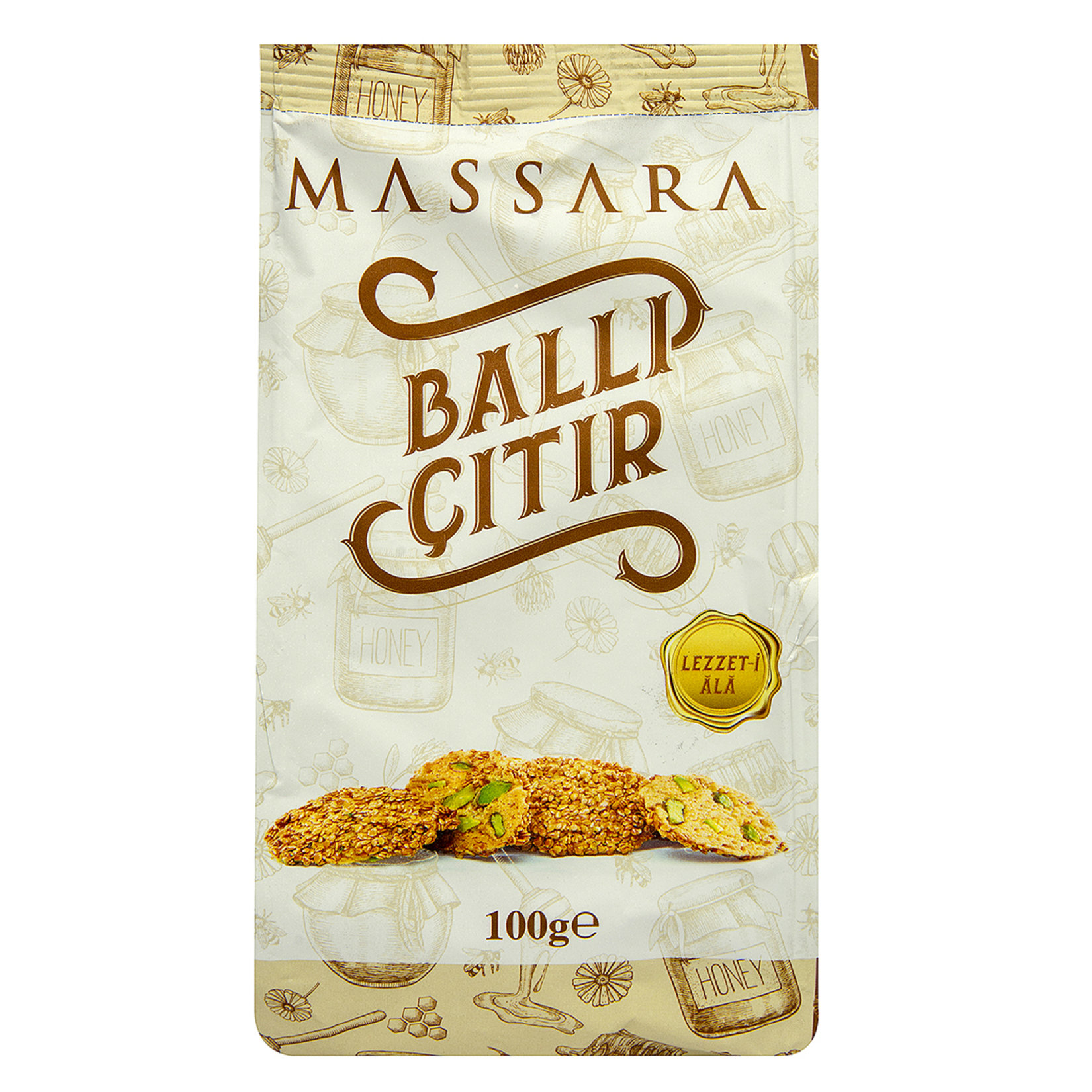 Massara Ballı Susamlı Çıtır Kurabiye 100 G