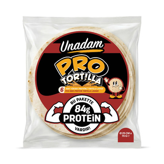 Unadam Proteinli Tortilla 25 Cm 6'lı 420 g