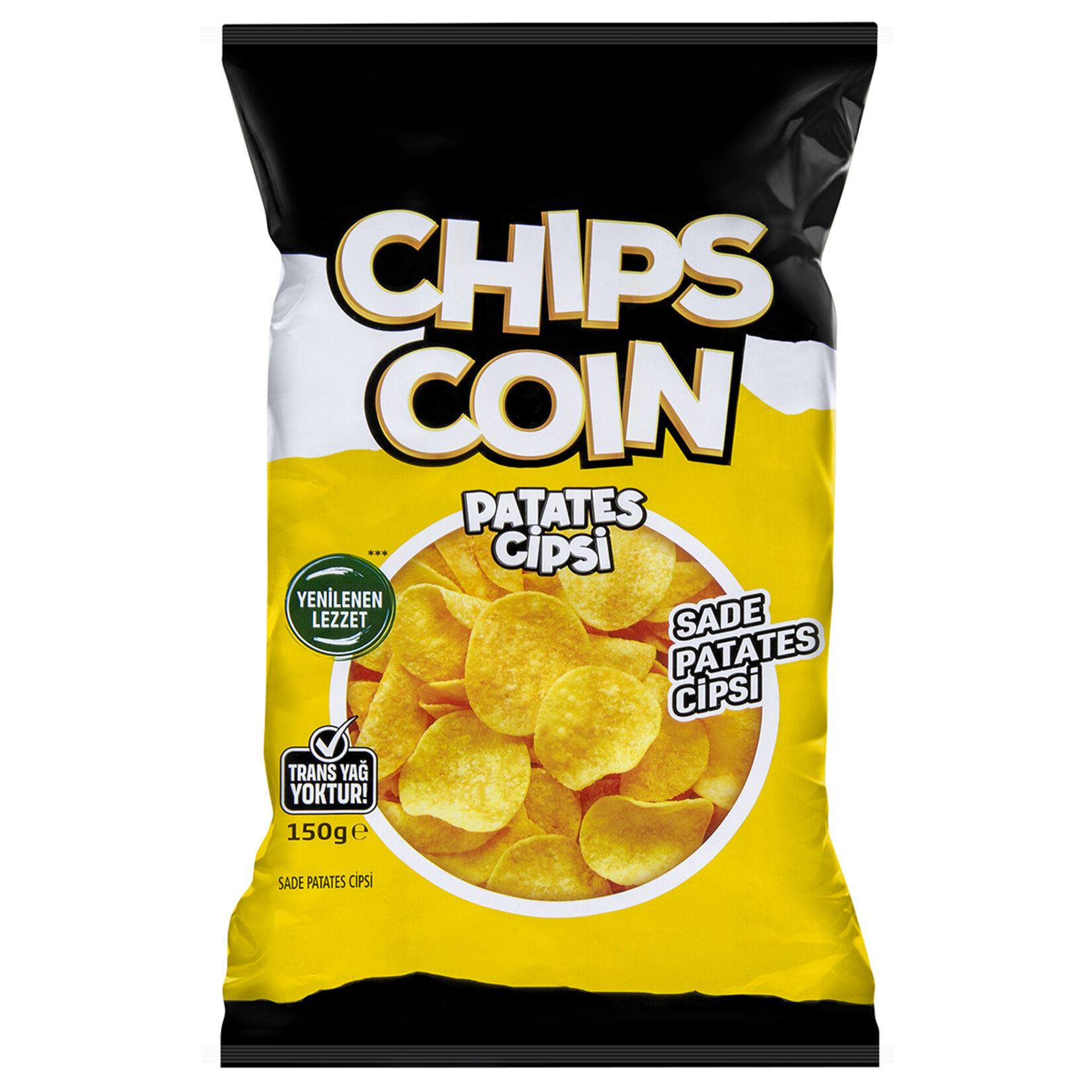 Chips Coin Düz Sade Patates Cipsi 150 G