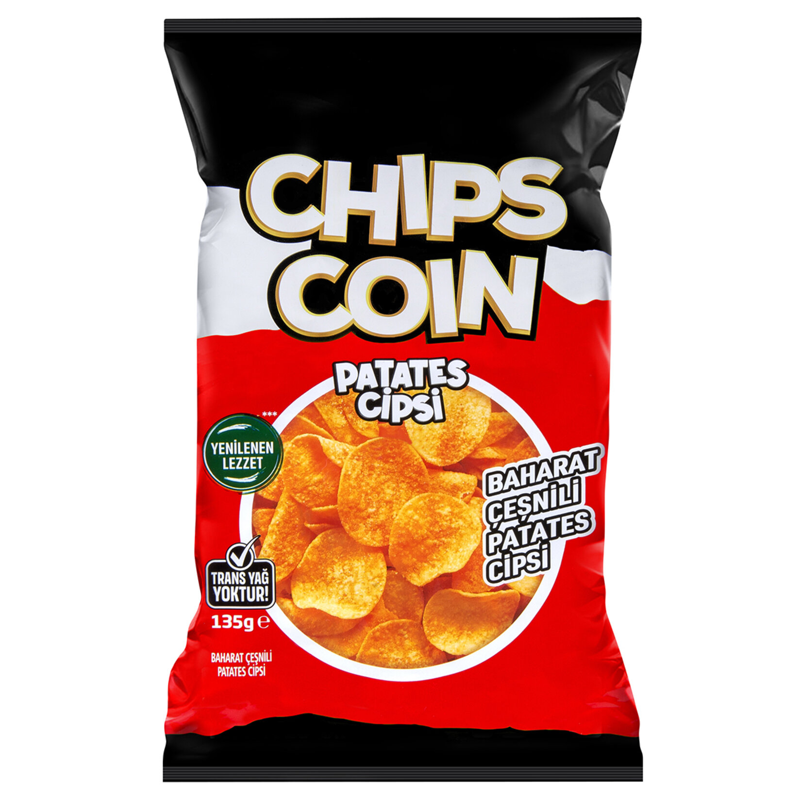 Chips Coin Baharat Çeşnili Patates Cipsi 135 G
