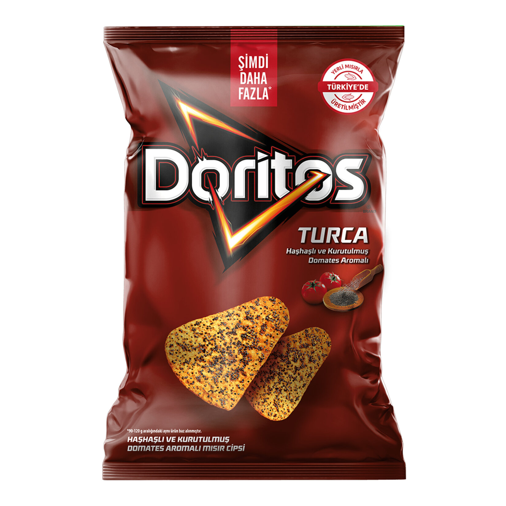 Doritos Haşhaşlı ve Domatesli Mısır Cipsi Süper Boy 130 G - Görsel 1