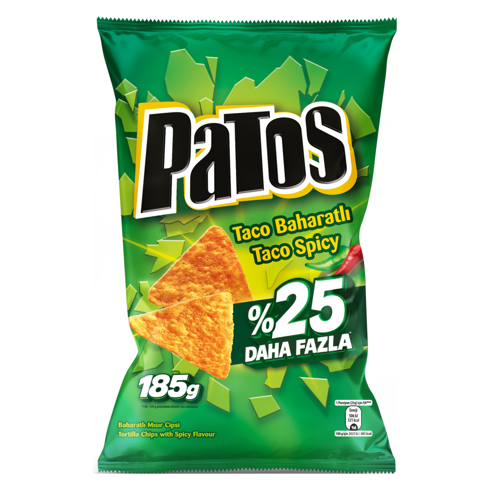 Patos Taco Baharatlı Mısır Cipsi 185 G - Görsel 1