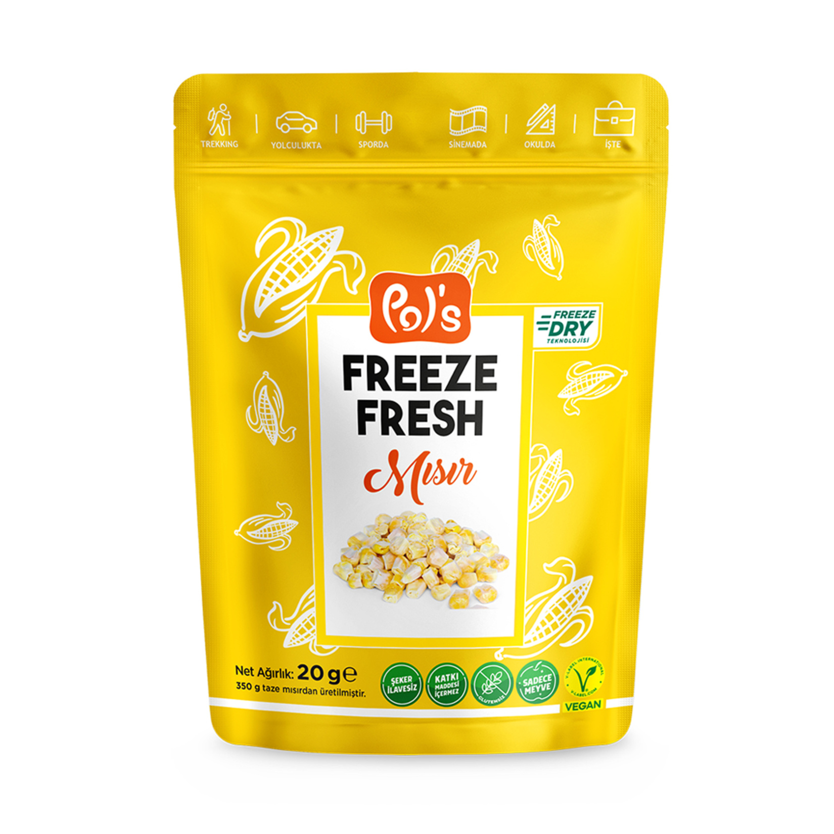Pol's Freeze Fresh Mısır 20 G - Görsel 1