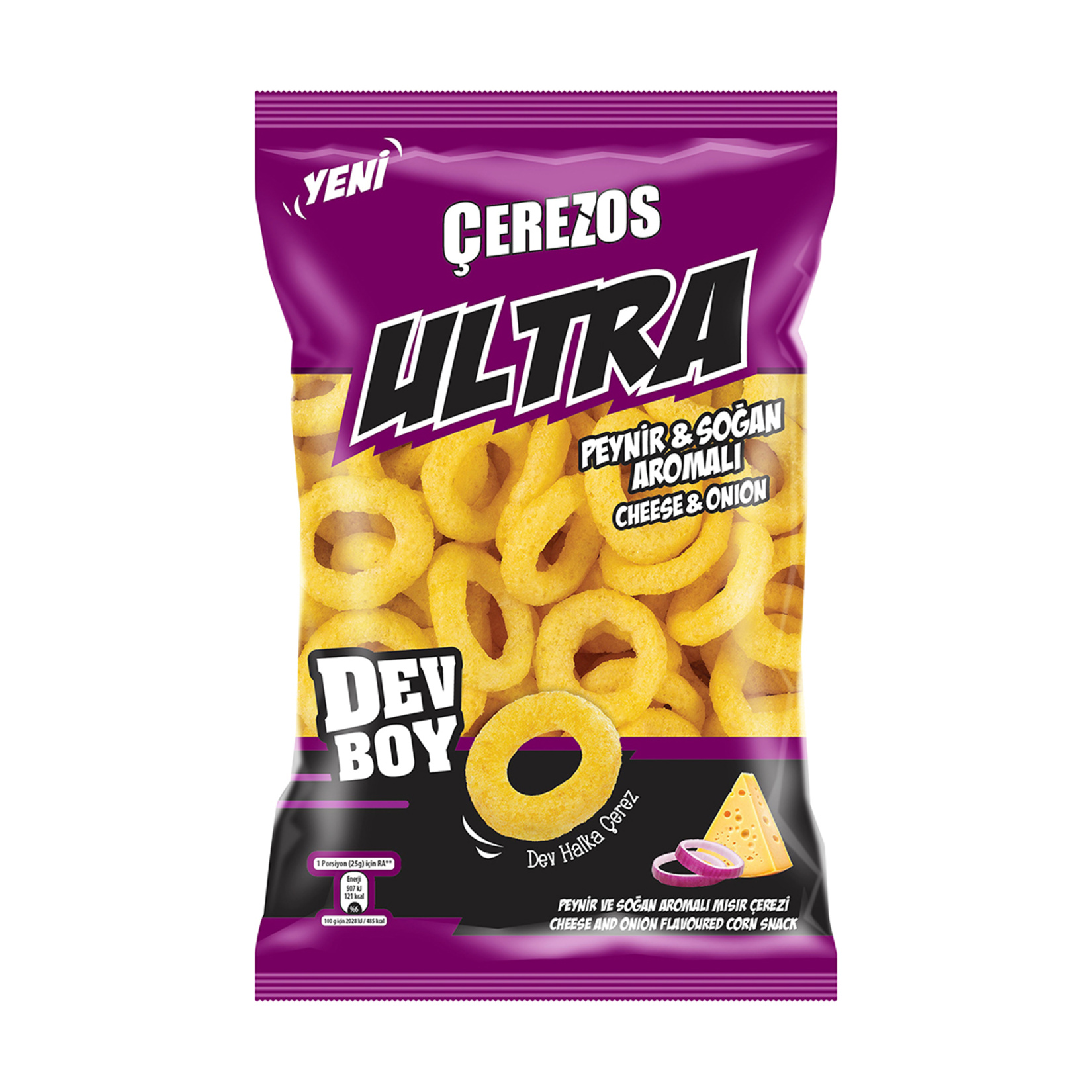 Çerezos Ultra Dev Boy Peynir & Soğan Aromalı 150 G - Görsel 1