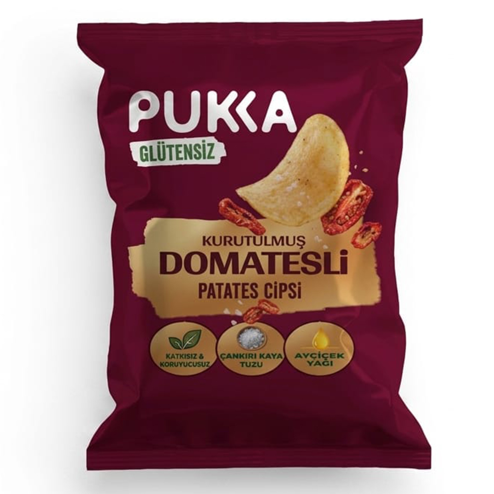 Pukka Kurutulmuş Domatesli Patates Cipsi 70 G - Görsel 1