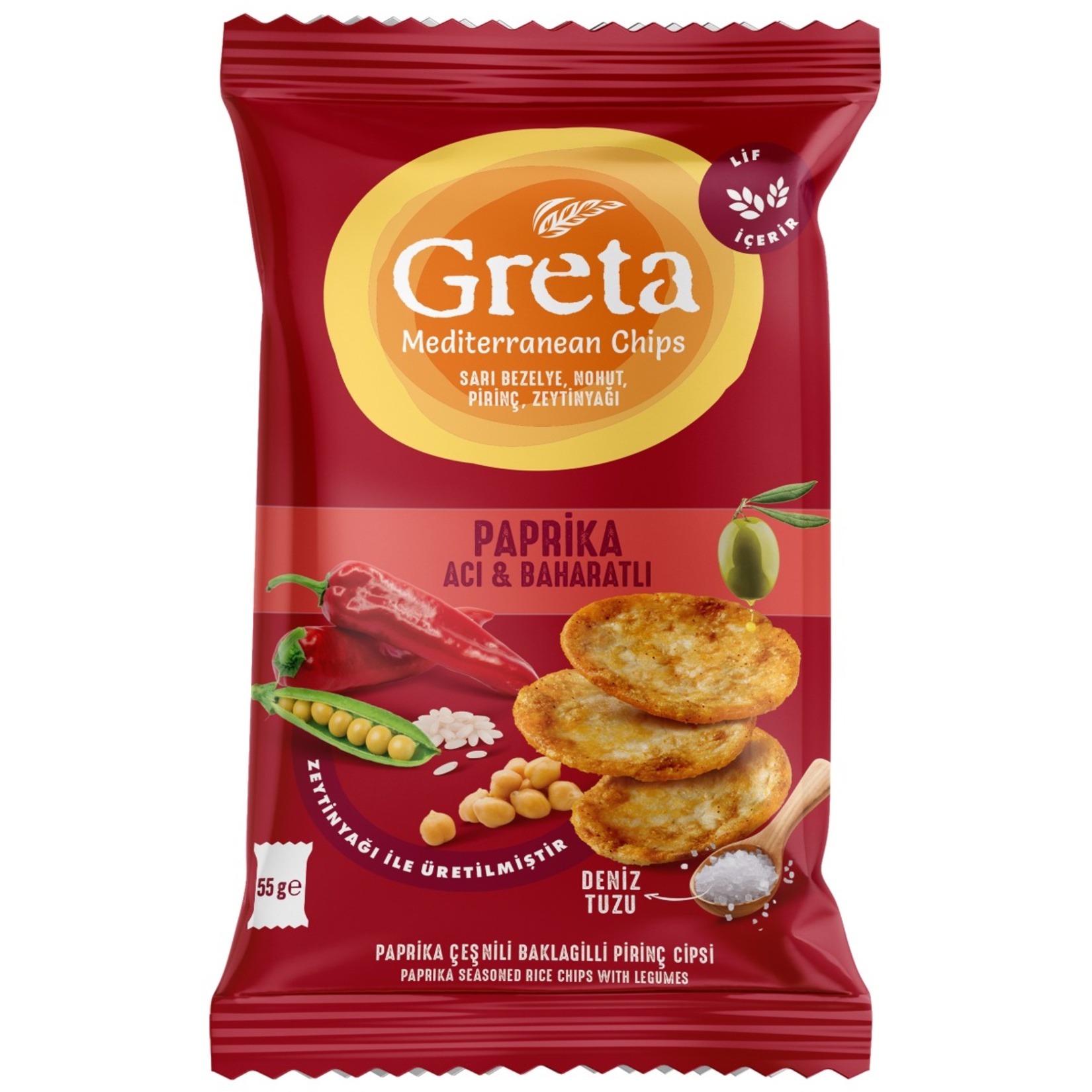 Greta Sebzeli Cips Domates ve Paprika 55 G