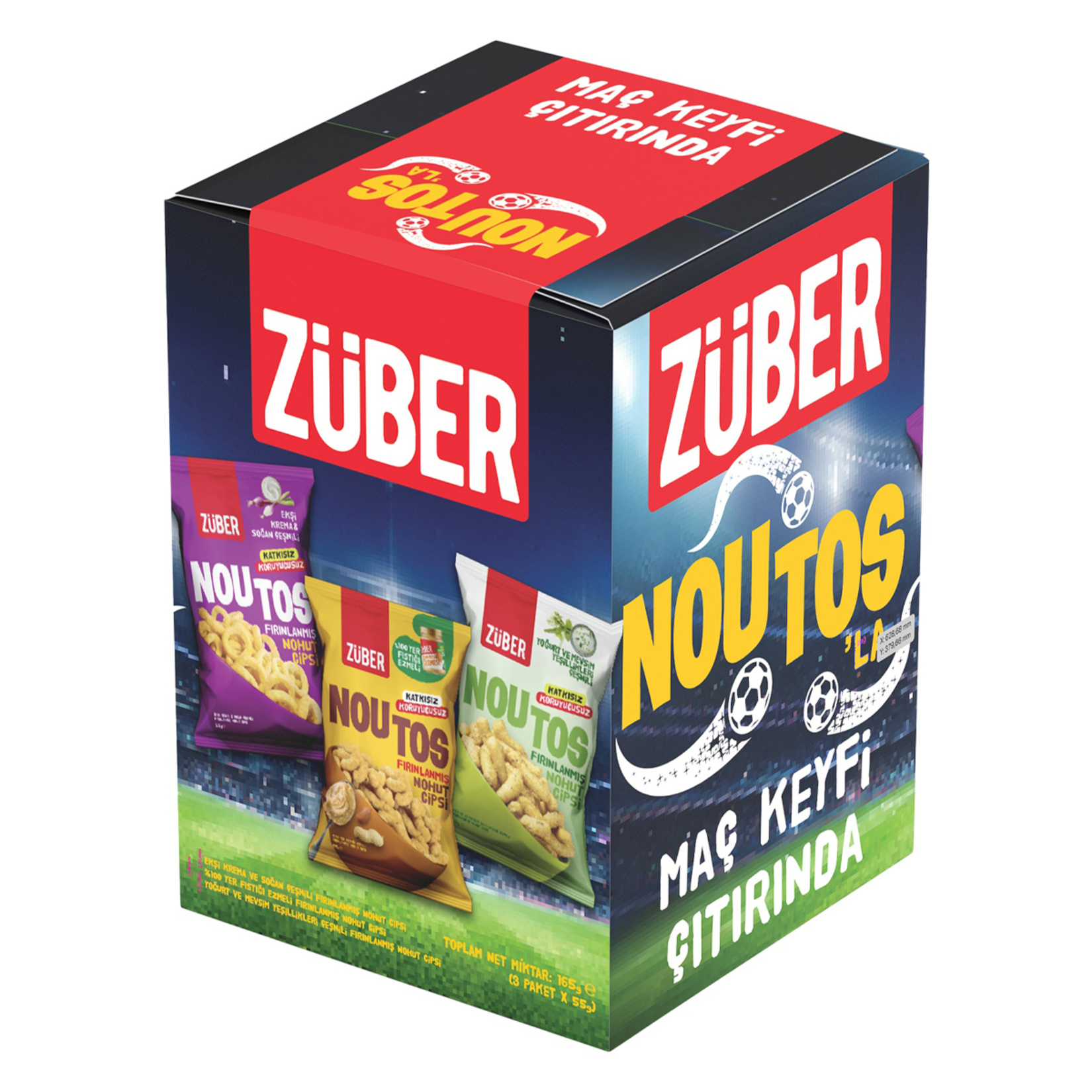 Züber Noutos Maç Keyfi Kutusu 3 x 55 G