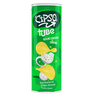 Cipso Tube Ekşi Krema Ve Soğan Aromalı Cips 160 G