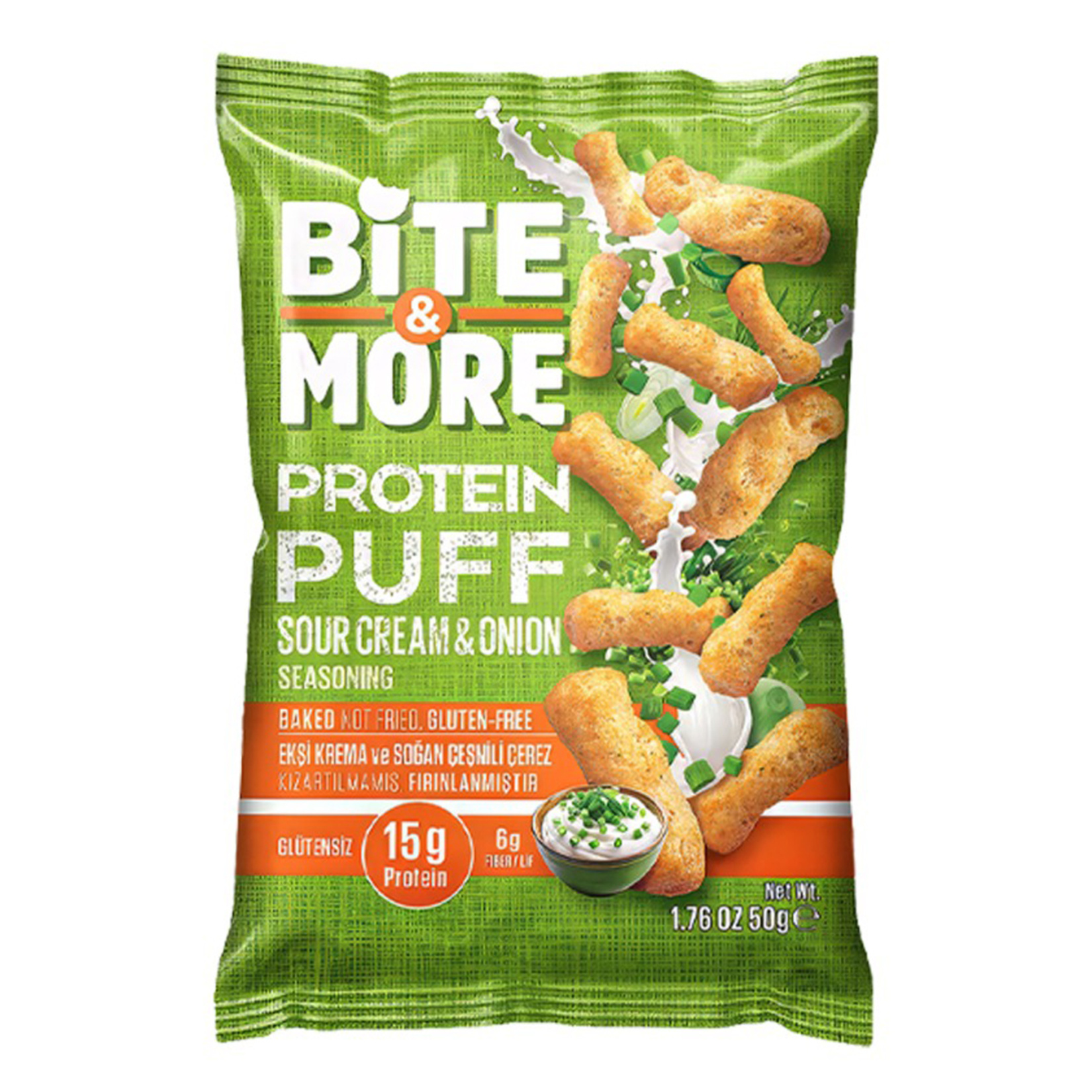 Bite & More Ekşi Krema Soğan Aroma Nohut Cipsi 50 G