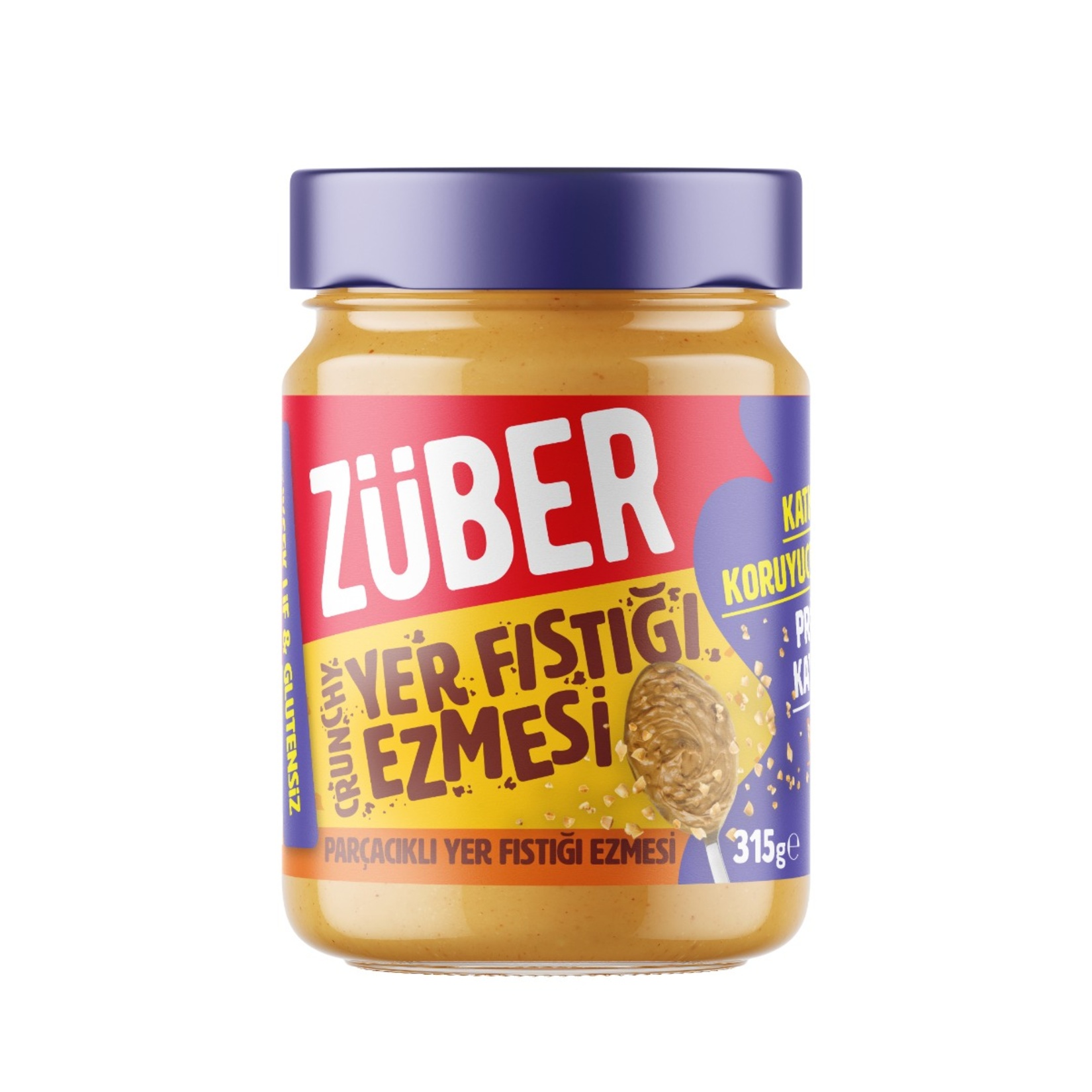 Züber Crunchy Yer Fıstığı Ezmesi 315 G