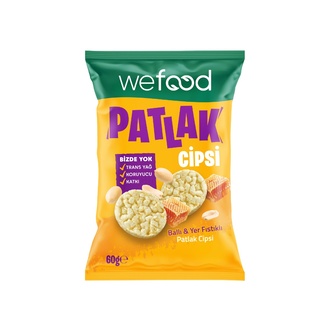 Wefood Yer Fıstıklı Patlak Cipsi 60 g