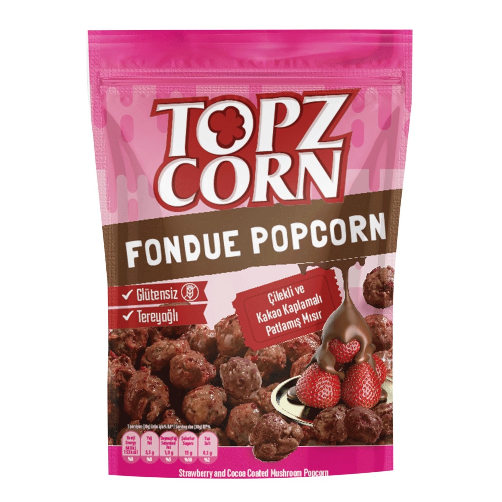 Topzcorn Popcorn Çilekli 80 G