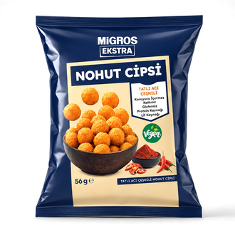 Migros Extra Ekstra Tatlı Acı Çeşnili Nohut Cipsi 56 g