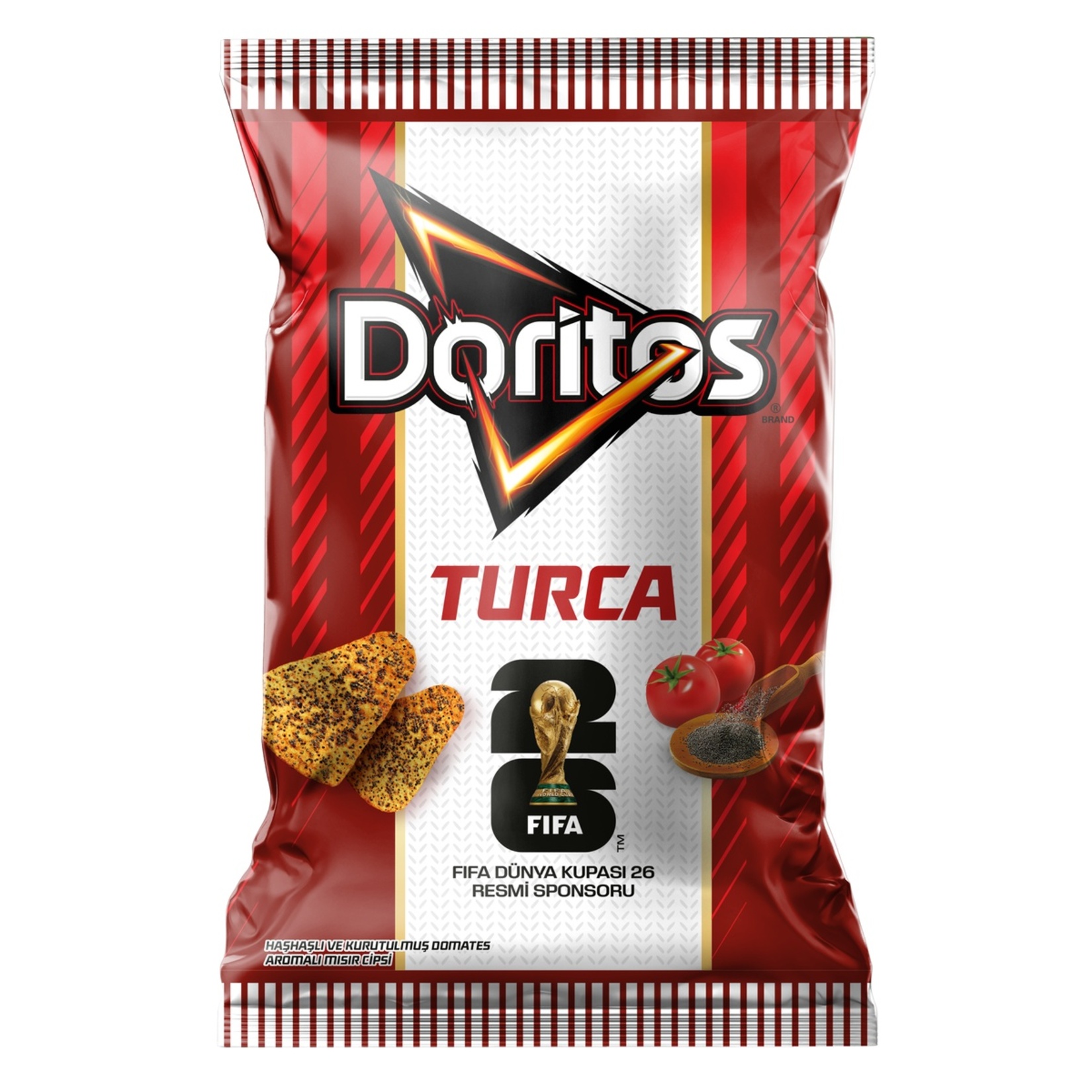 Doritos Haşhaş Domates Mısır Cipsi Süper Boy 113 G - Görsel 1