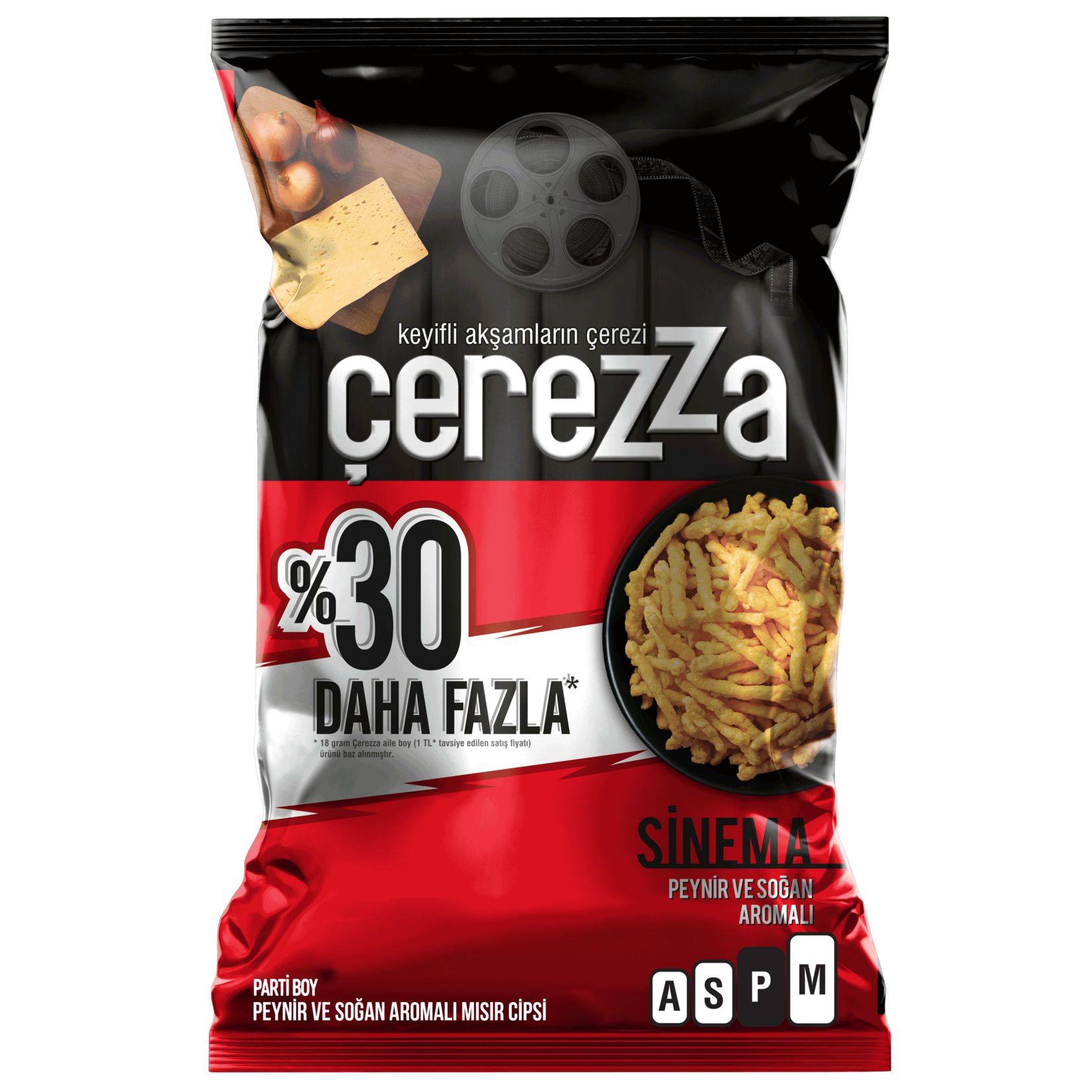 Çerezza Sinema Peynir & Soğan Parti Boy 161 G