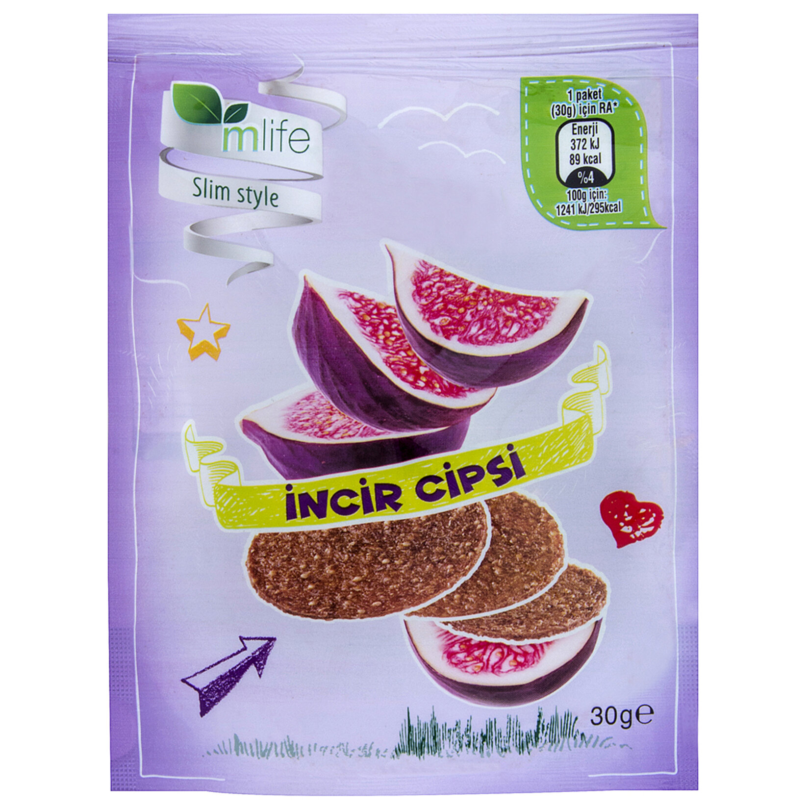 M Life Slim Style İncir Cipsi 30 G - Görsel 1