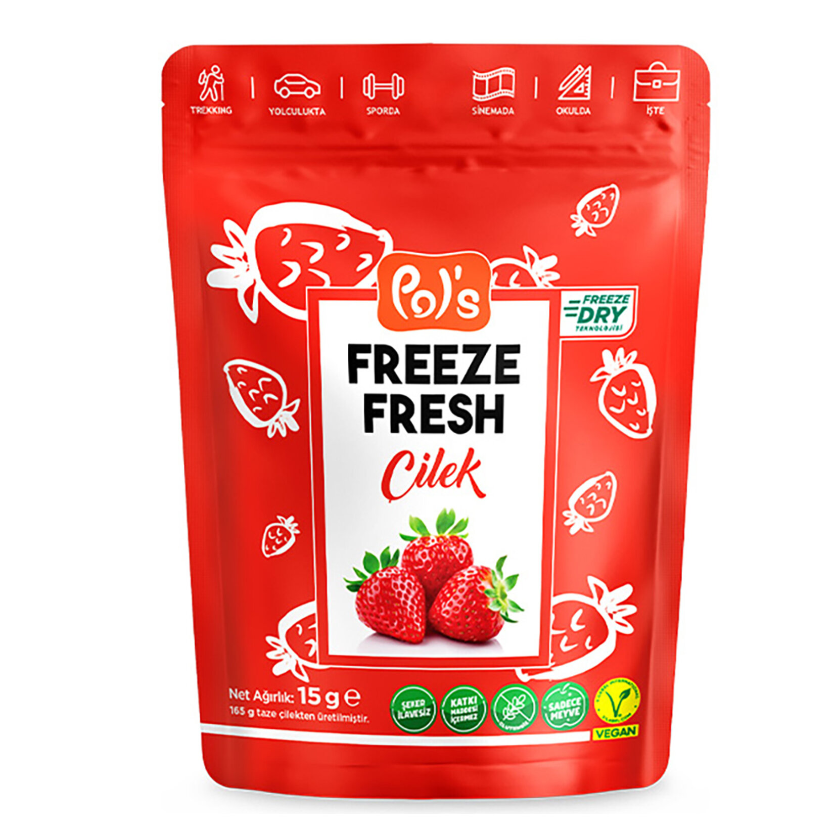 Pol's Freeze Fresh Çilek 15 G - Görsel 1