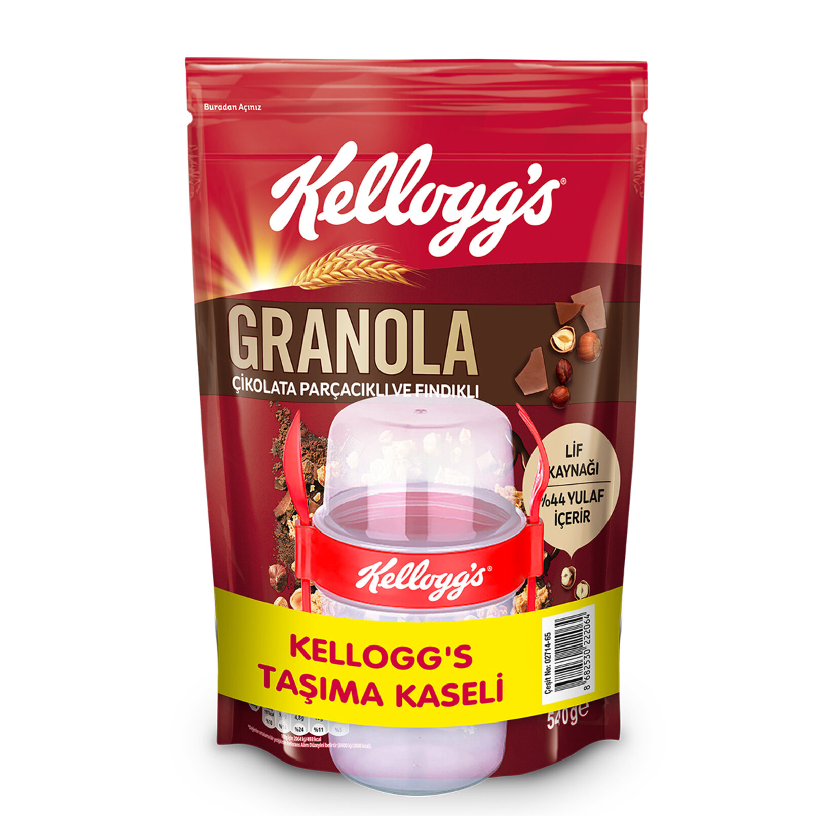 Kelloggs Granola Çikolata & Fındıklı 540G Kase Hediyeli - Görsel 1