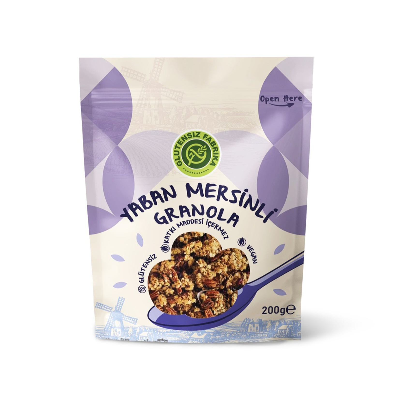 Glutensiz Fabrika Yaban Mersinli Karabuğday Granola 200G