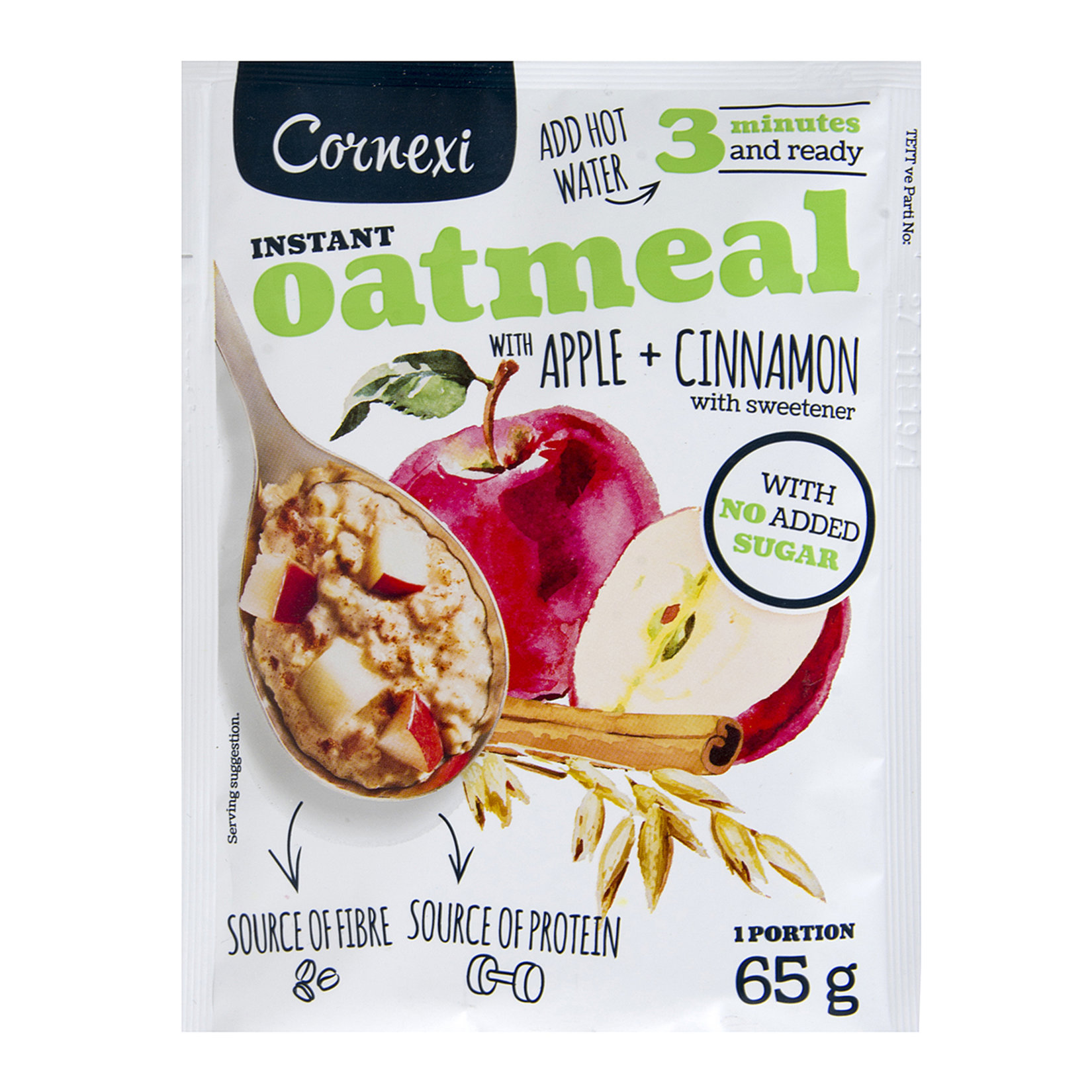 Cornex Elma Parçalı Ve Tarçınlı Yulaf Ezmesi 65 G