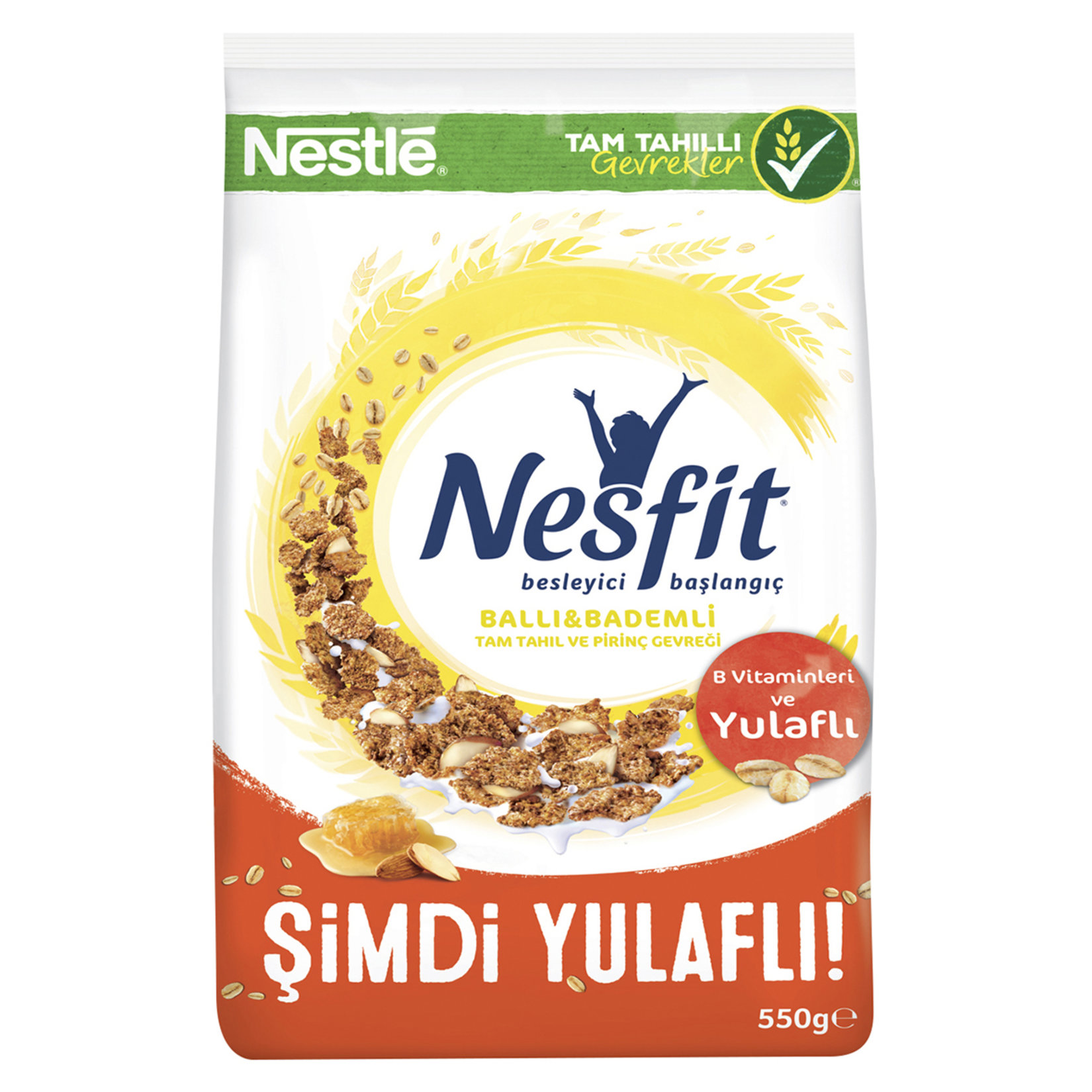 Nesfit Ballı Bademli Tahıl Gevreği 550 G