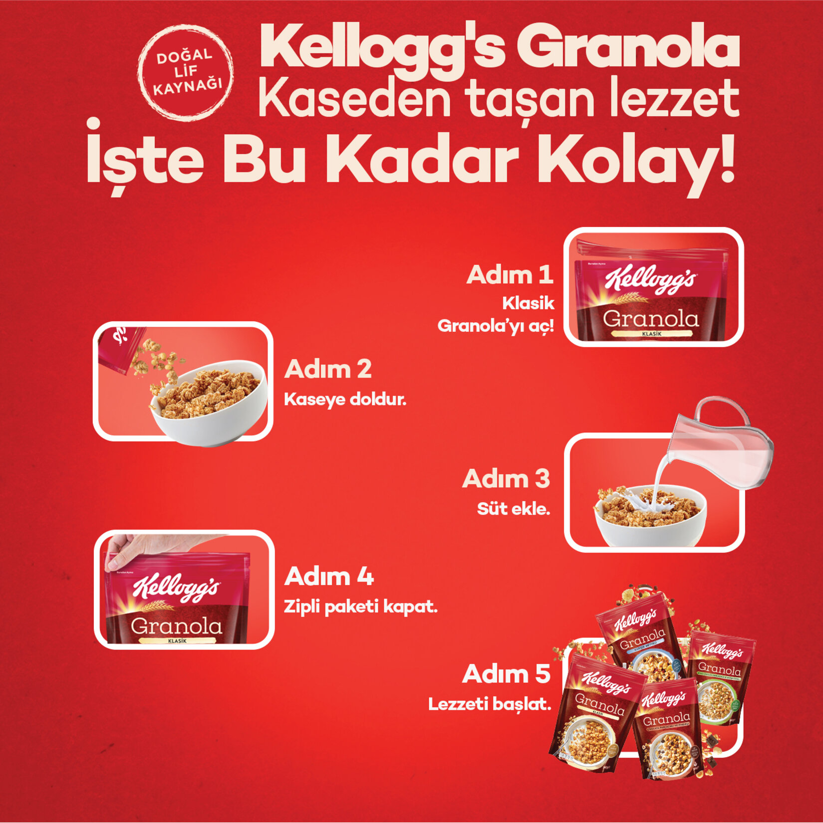 Kellogg's Granola Klasik 340 G - Görsel 4