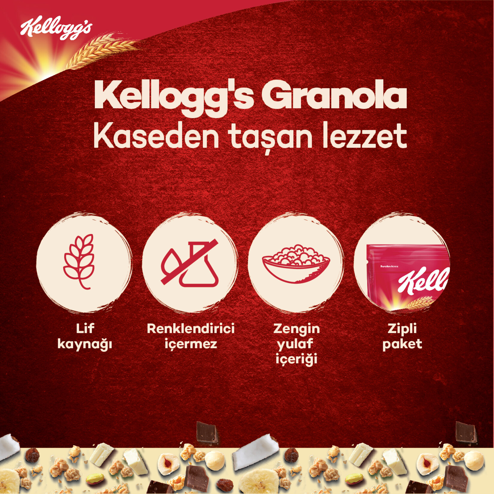 Kellogg's Granola Klasik 340 G - Görsel 5