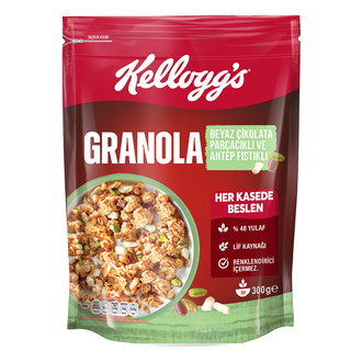 Kellogg's Granola Beyaz Çikolatalı Antep Fıstıklı 300 G