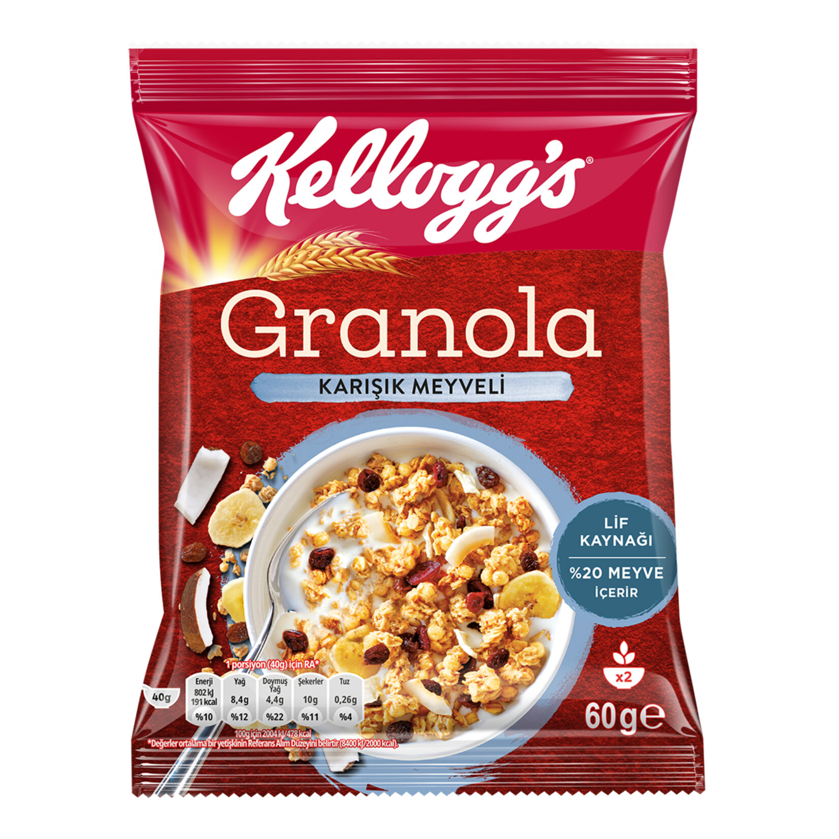 Kellogg's Granola Karışık Meyveli 60 G - Görsel 1