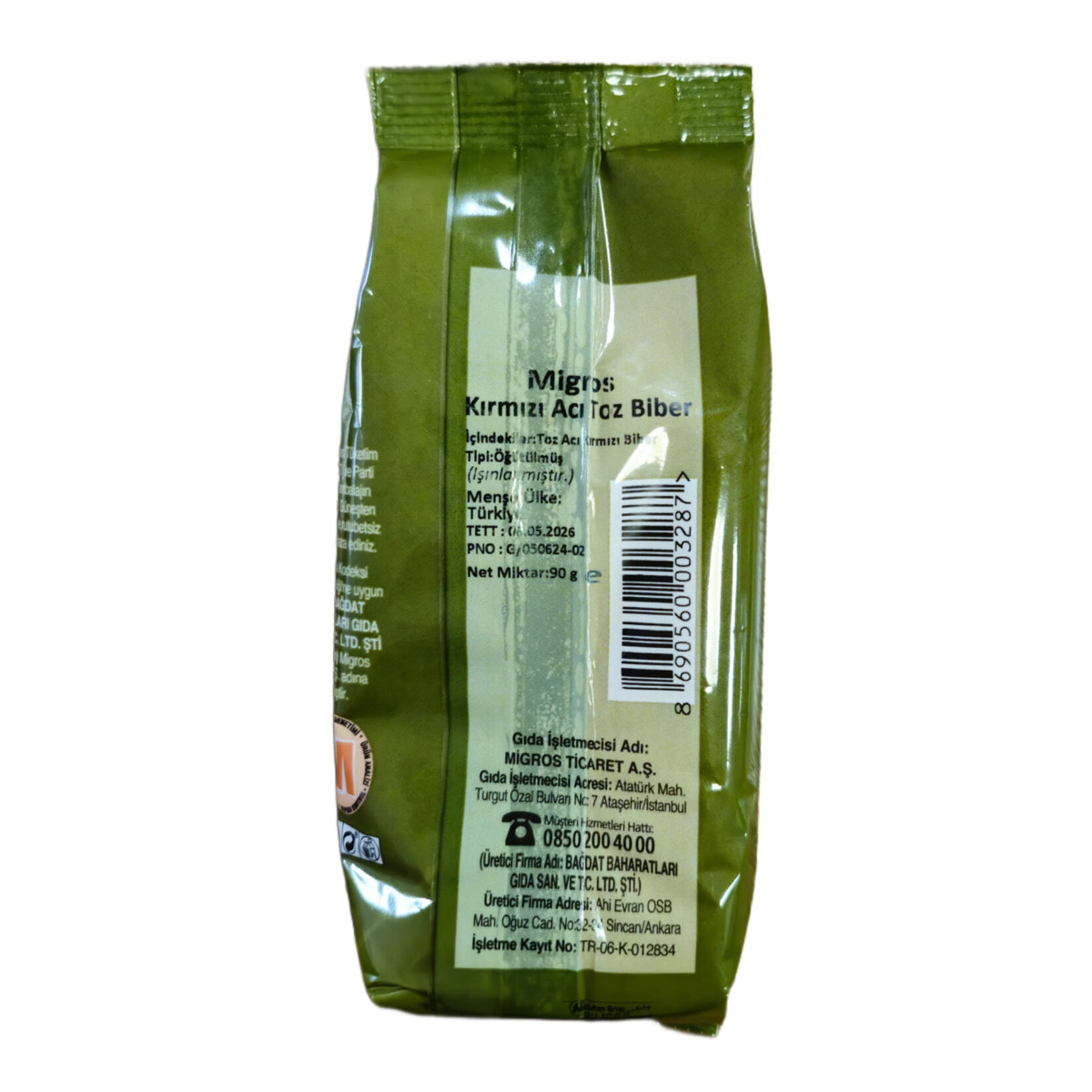 Migros Kırmızı Acı Toz Biber 90 G - Görsel 2