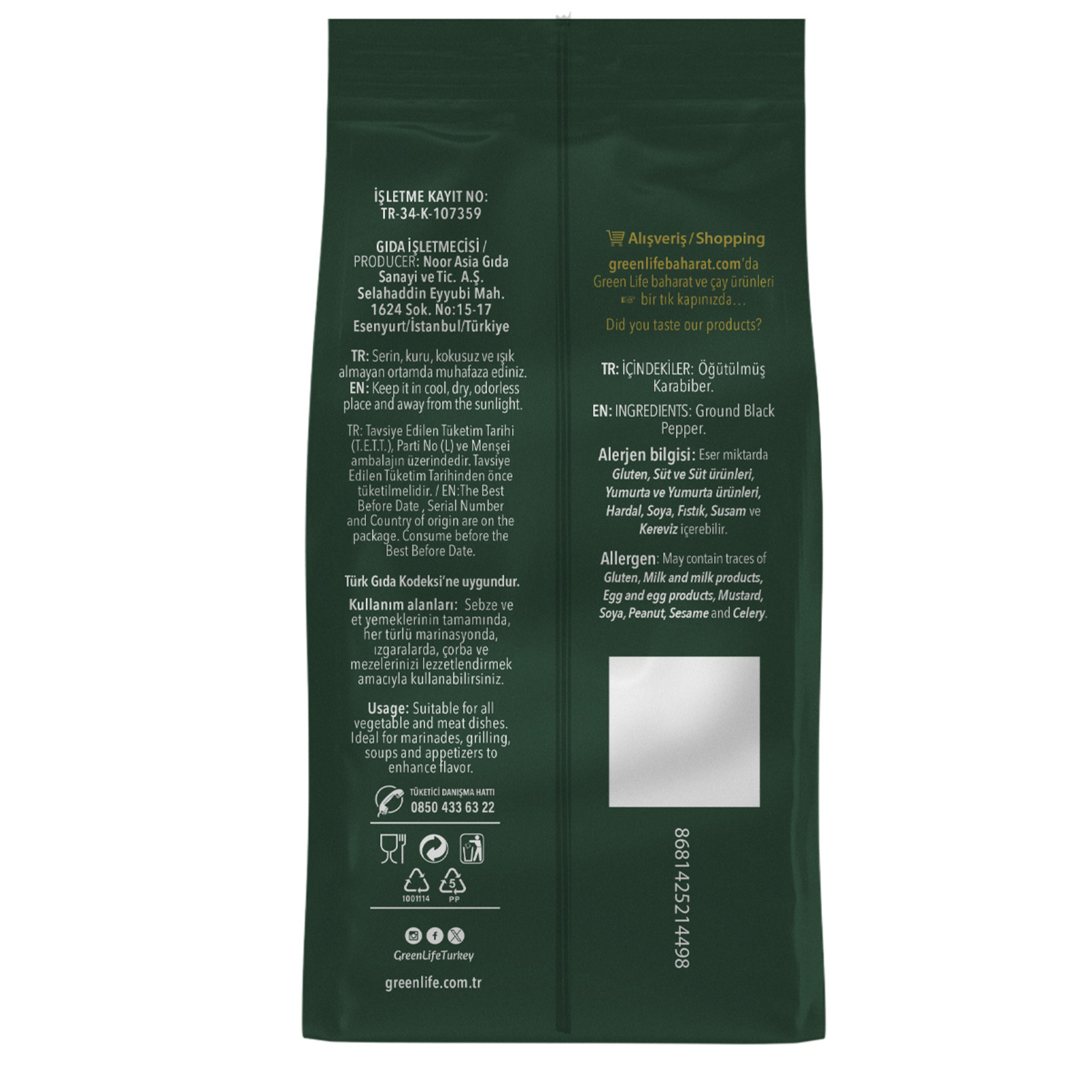 Green Life Karabiber 60 G - Görsel 2