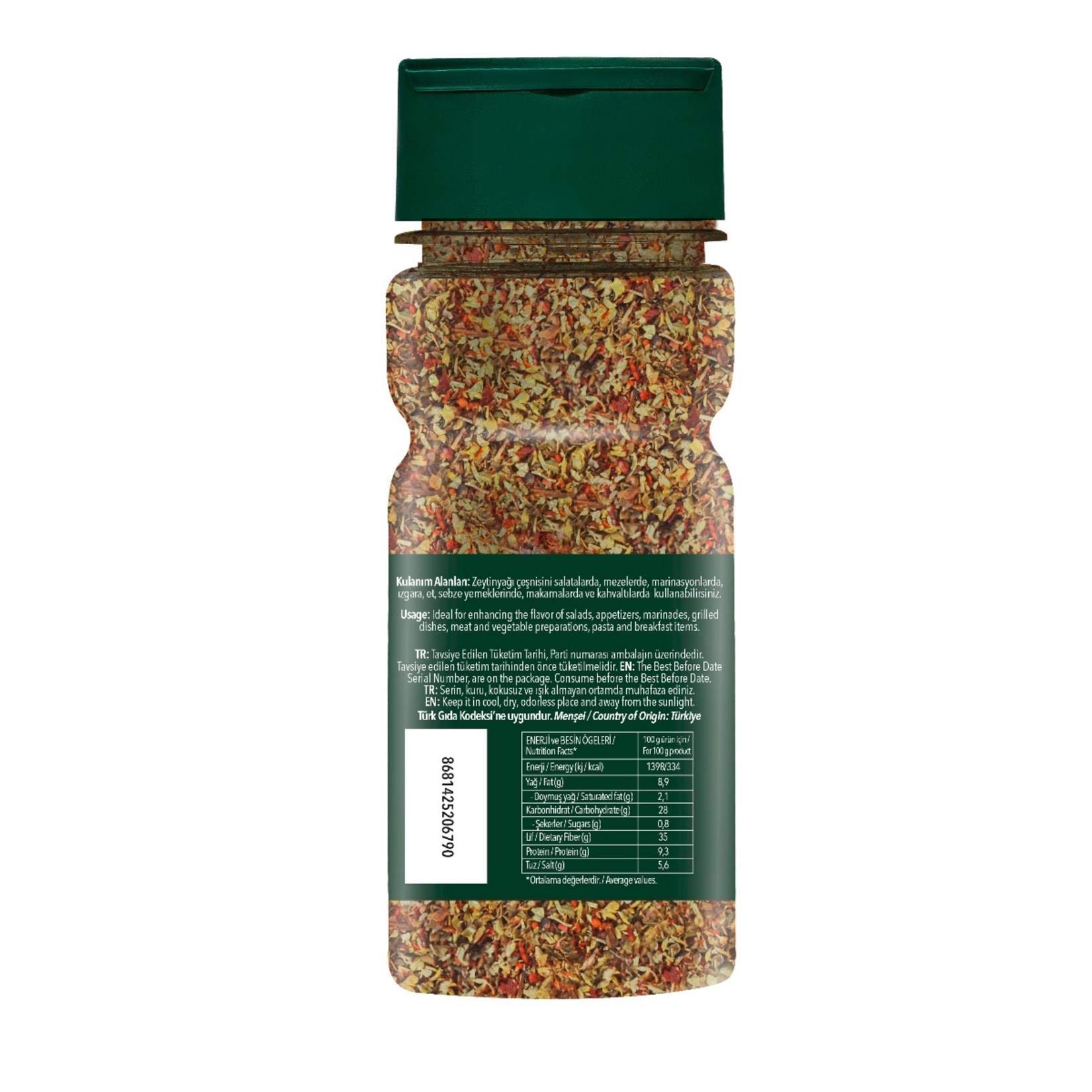 Green Life Kekikli Biberiyeli Zeytinyağı Çeşnisi 40 G - Görsel 2