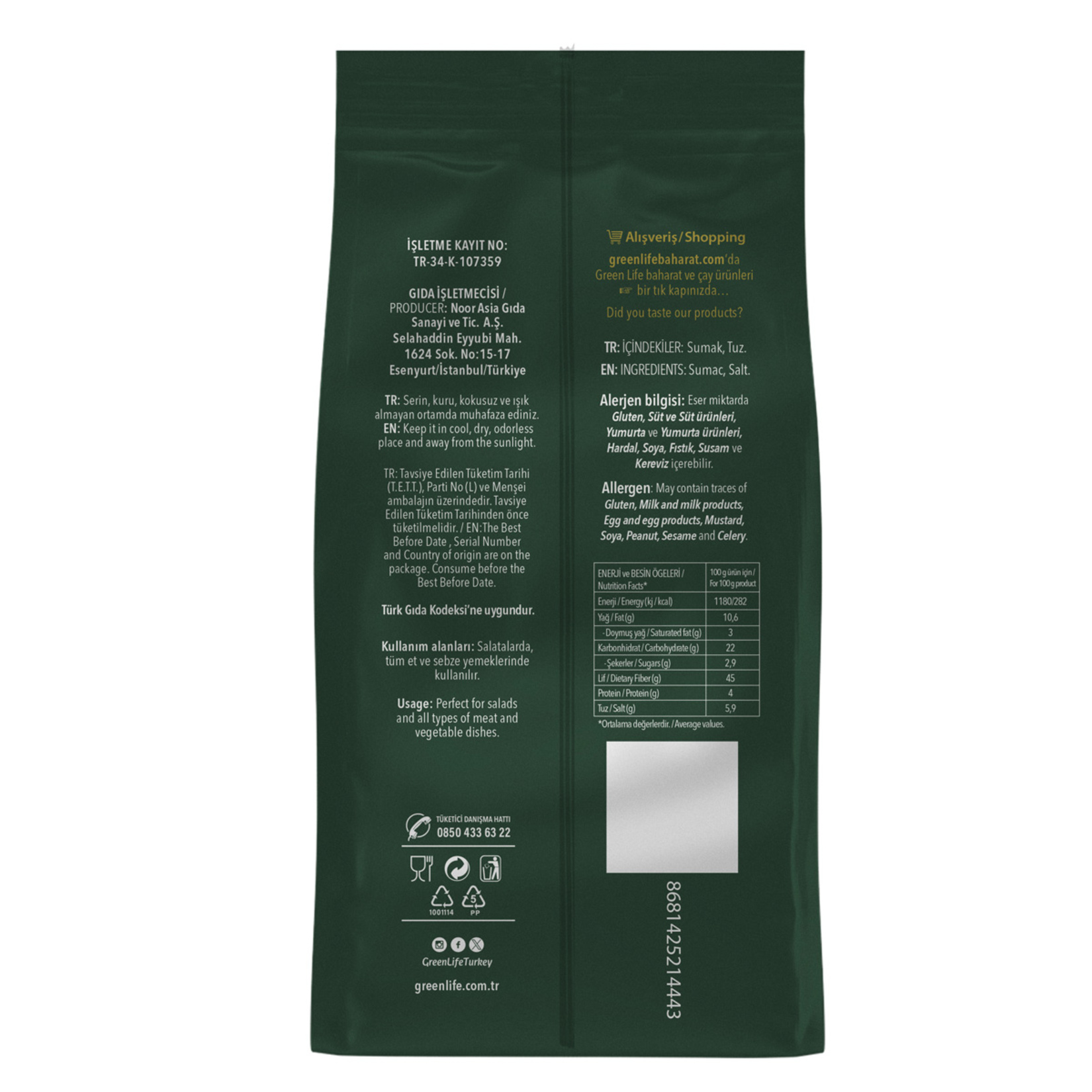 Green Life Sumak 70 G - Görsel 2