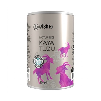 Efsina İyotlu İnce Kaya Tuzu Silindir Kutu 500 g
