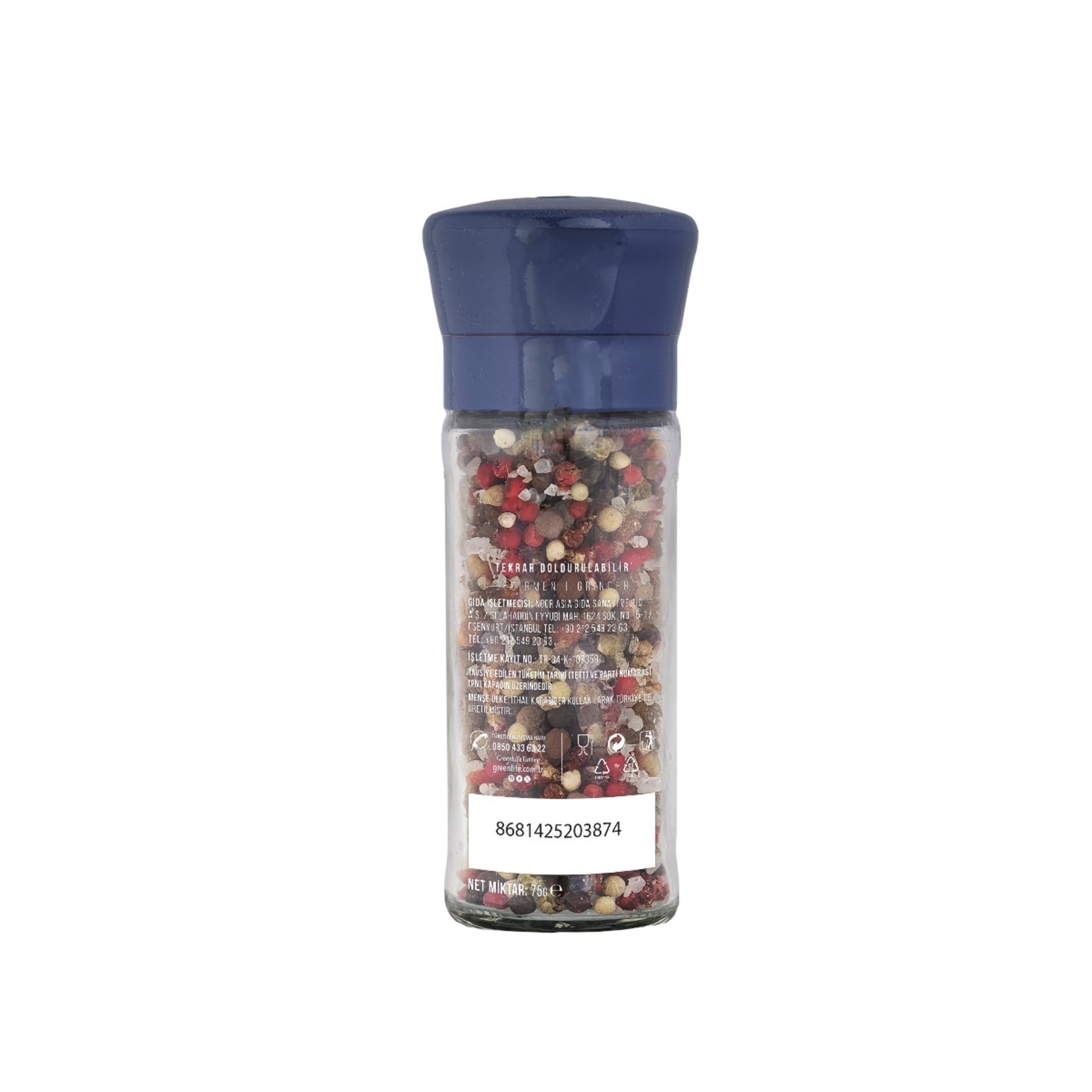 Green Life Deniz Tuzu ve Baharat Kırmızı Biberli Cam 75 G - Görsel 2
