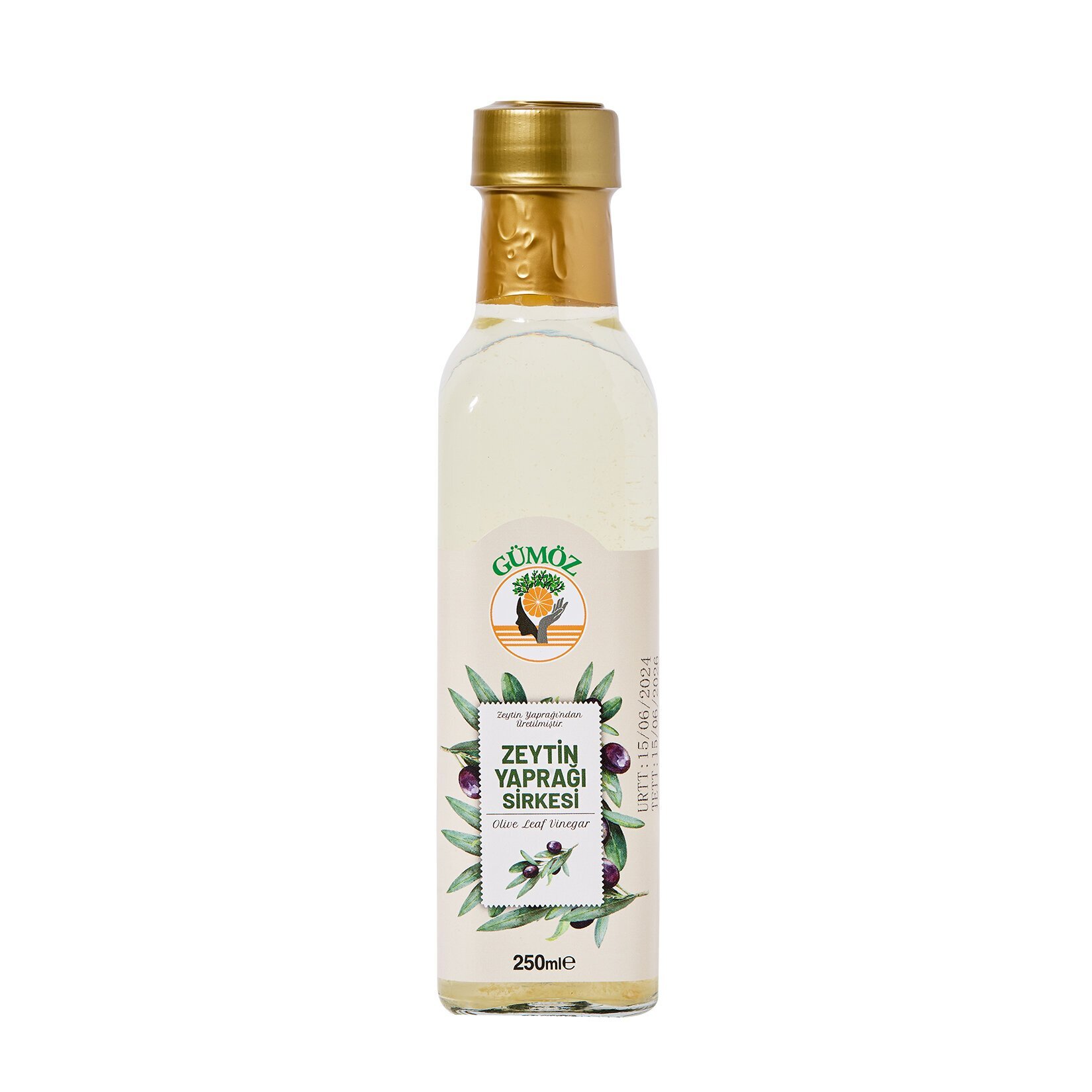 Gümöz Zeytin Yaprağı Sirkesi 250Ml - Görsel 1