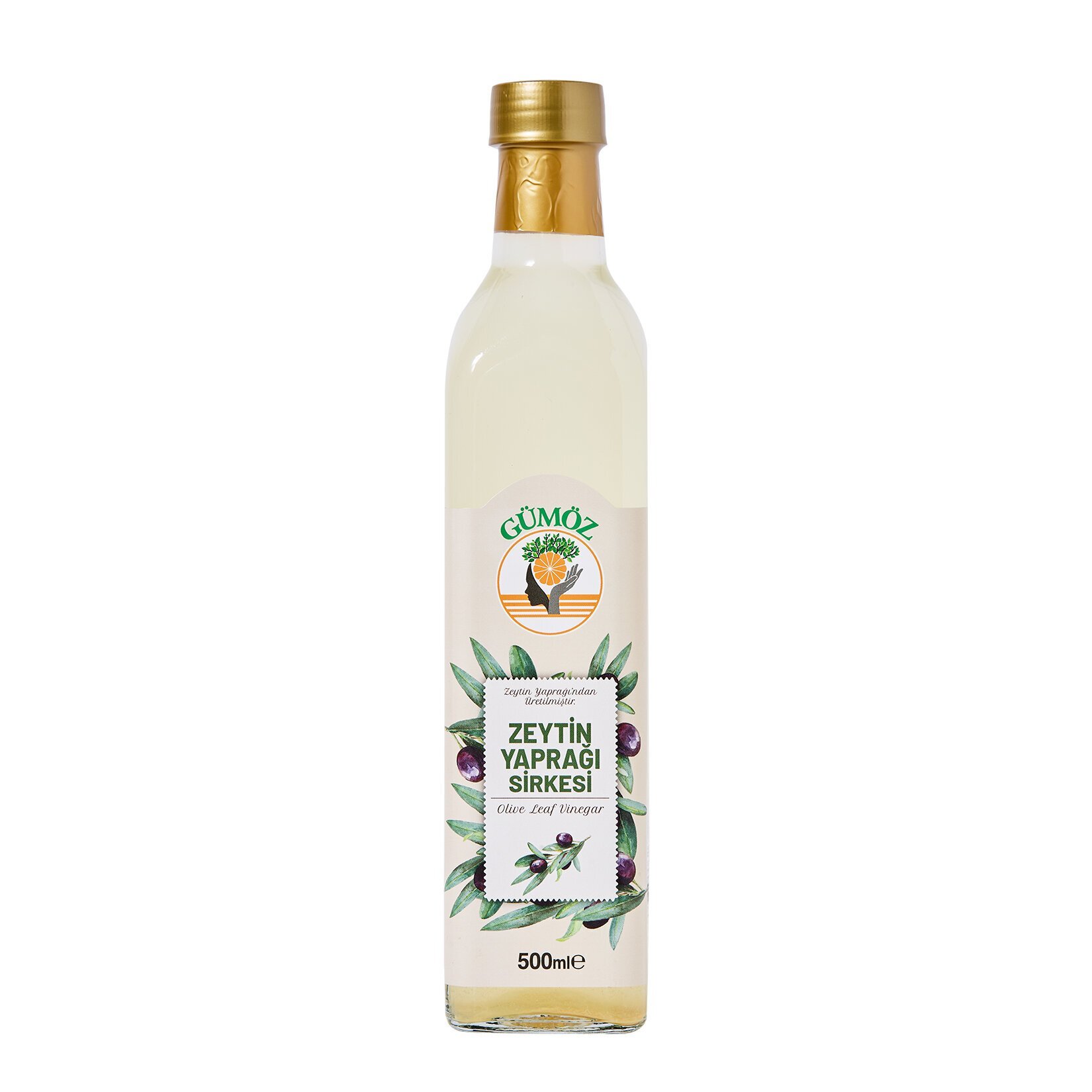 Gümöz Zeytin Yaprağı Sirkesi 500Ml - Görsel 1